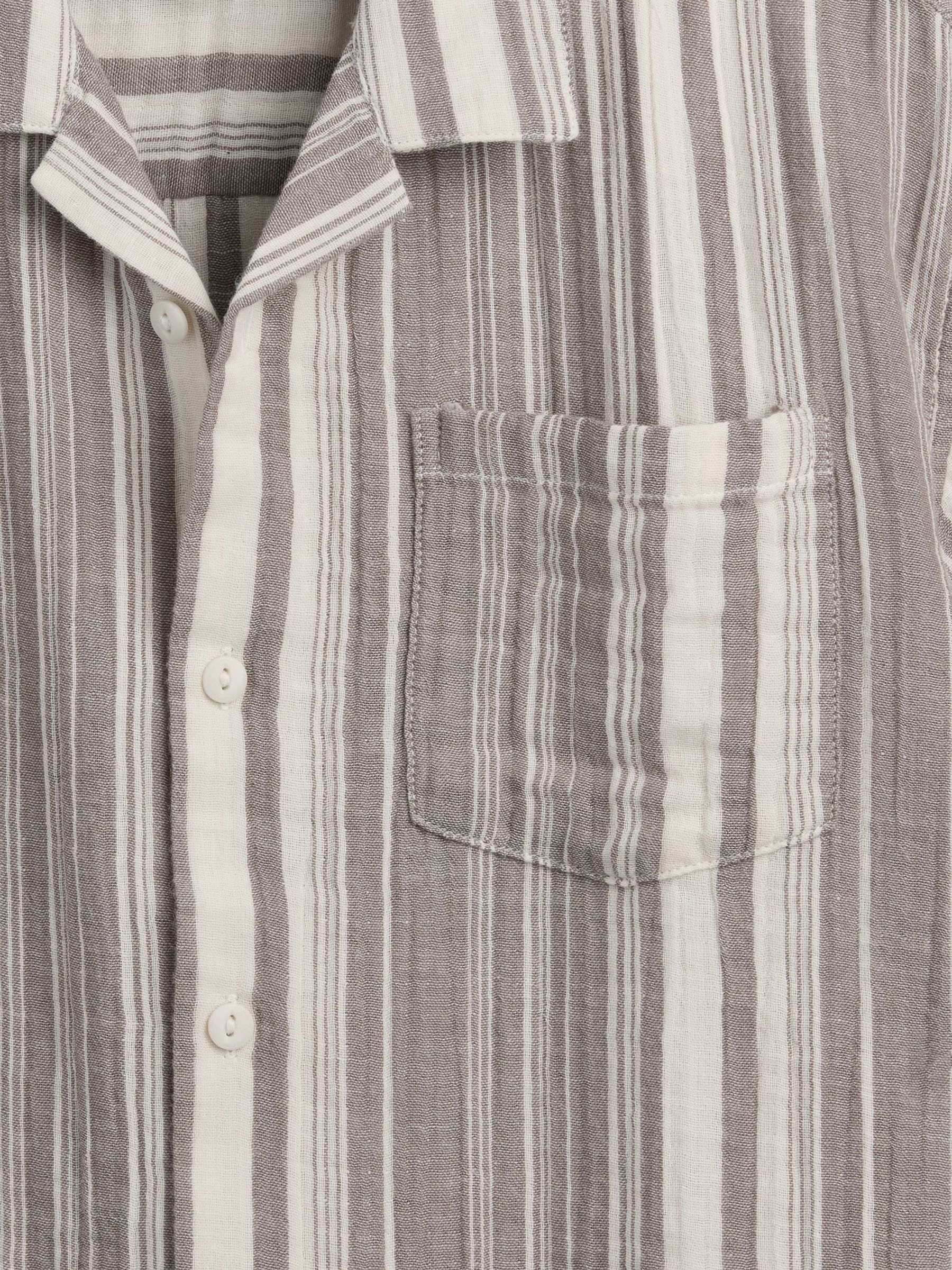 Beige stripe Gauze Shirt - Image 4 of 4