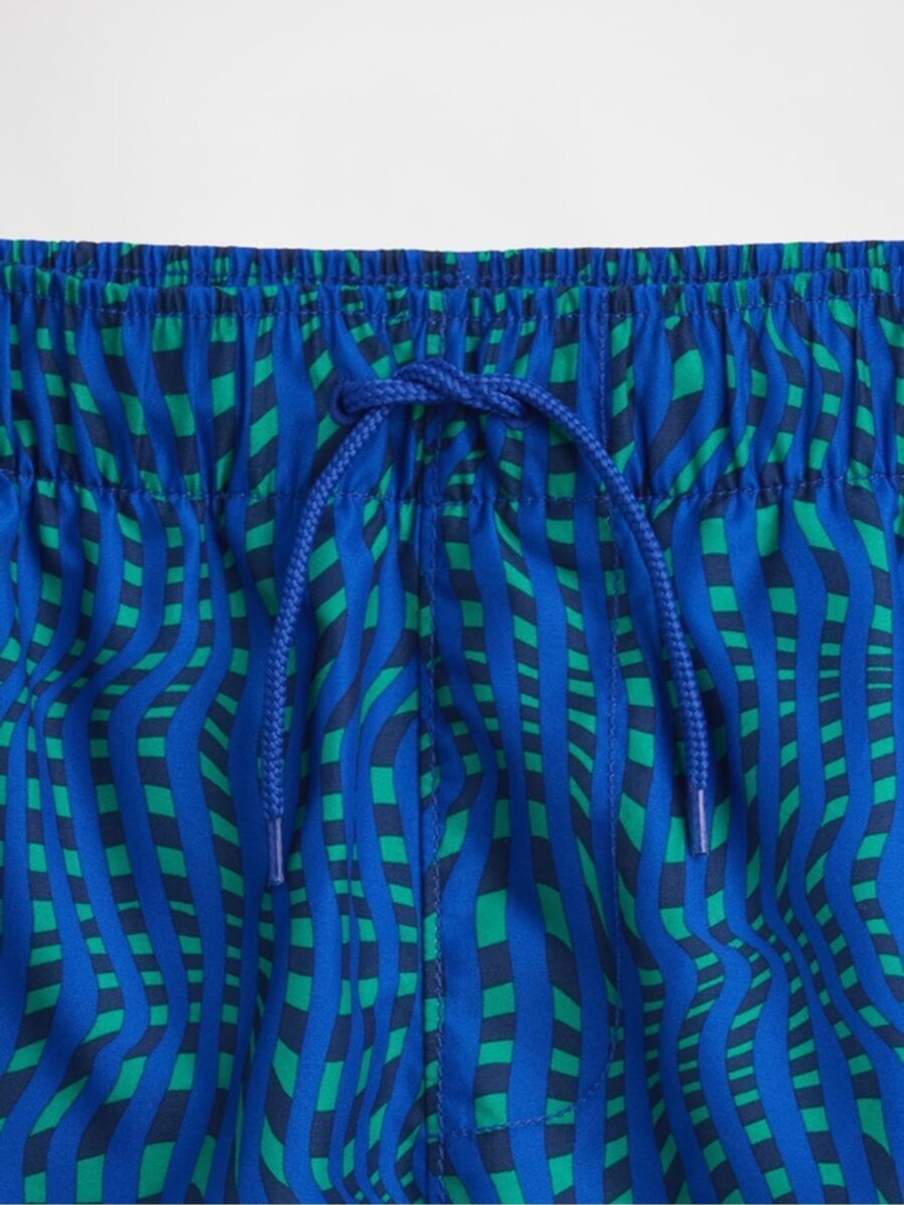 Blue 5 Inch Swim Trunks (4-13yrs) - Image 3 of 3