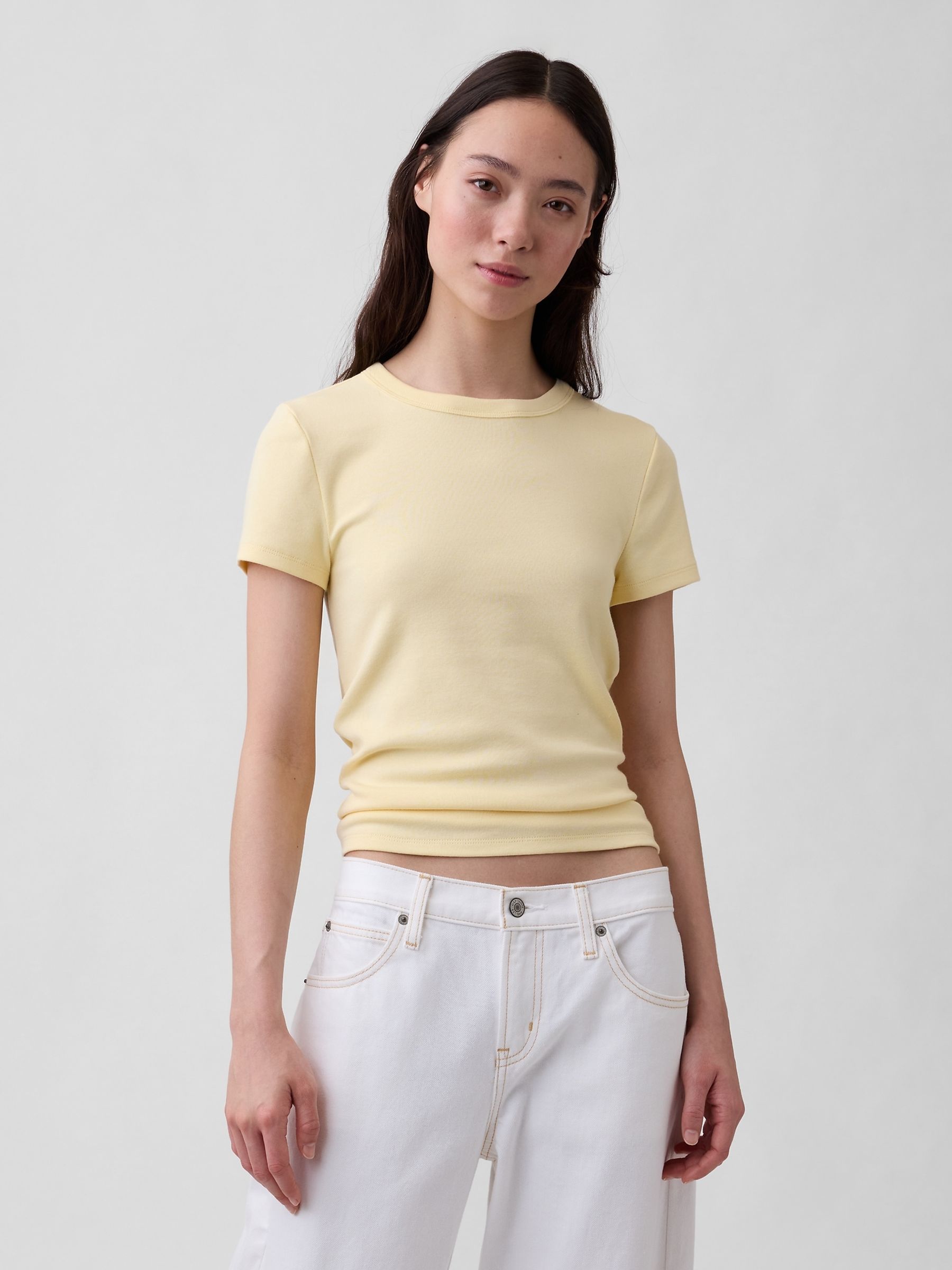 Yellow Modern Crew neck T-Shirt - Image 1 of 3