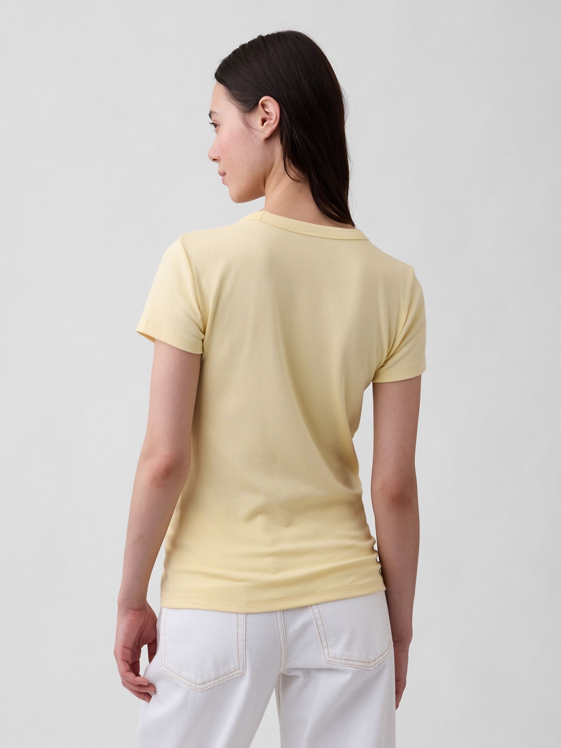 Yellow Modern Crew neck T-Shirt - Image 2 of 3