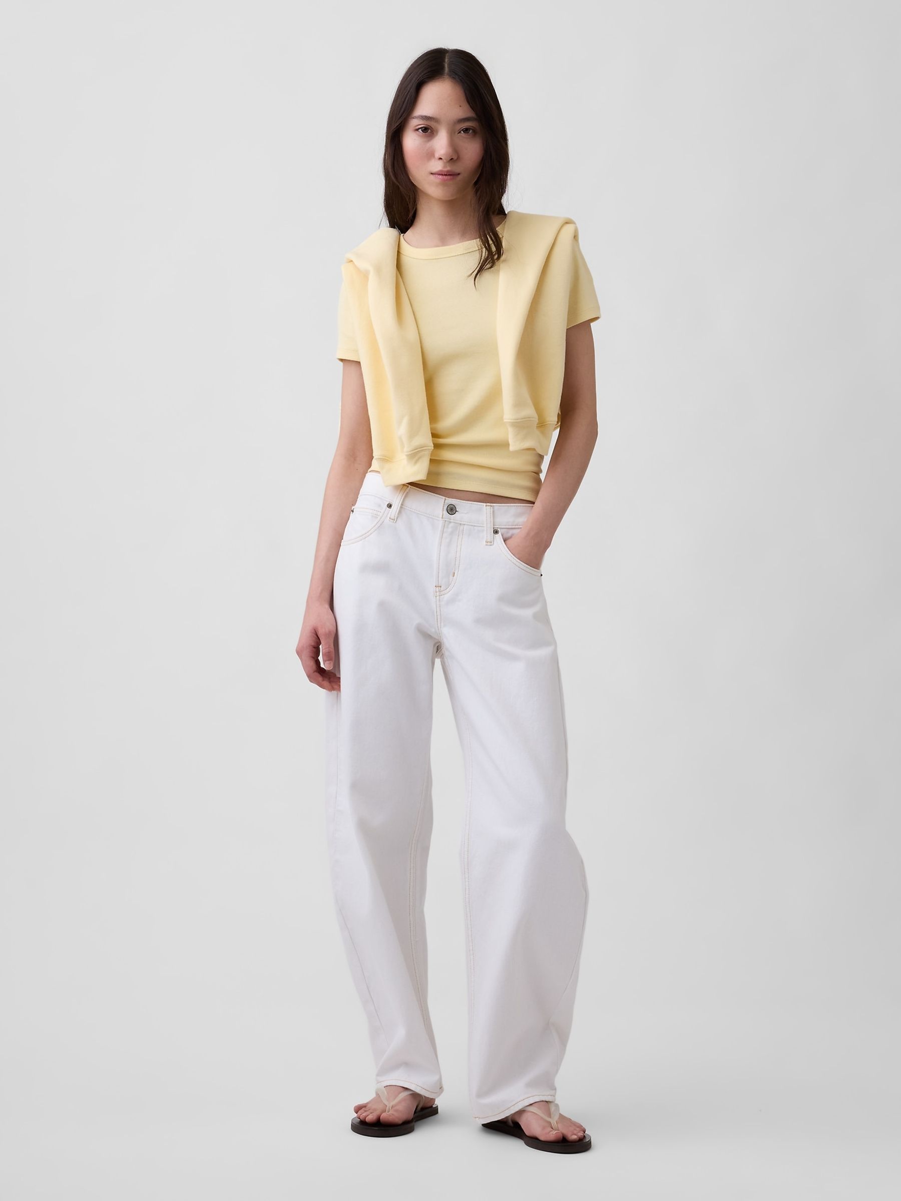 Yellow Modern Crew neck T-Shirt - Image 3 of 3