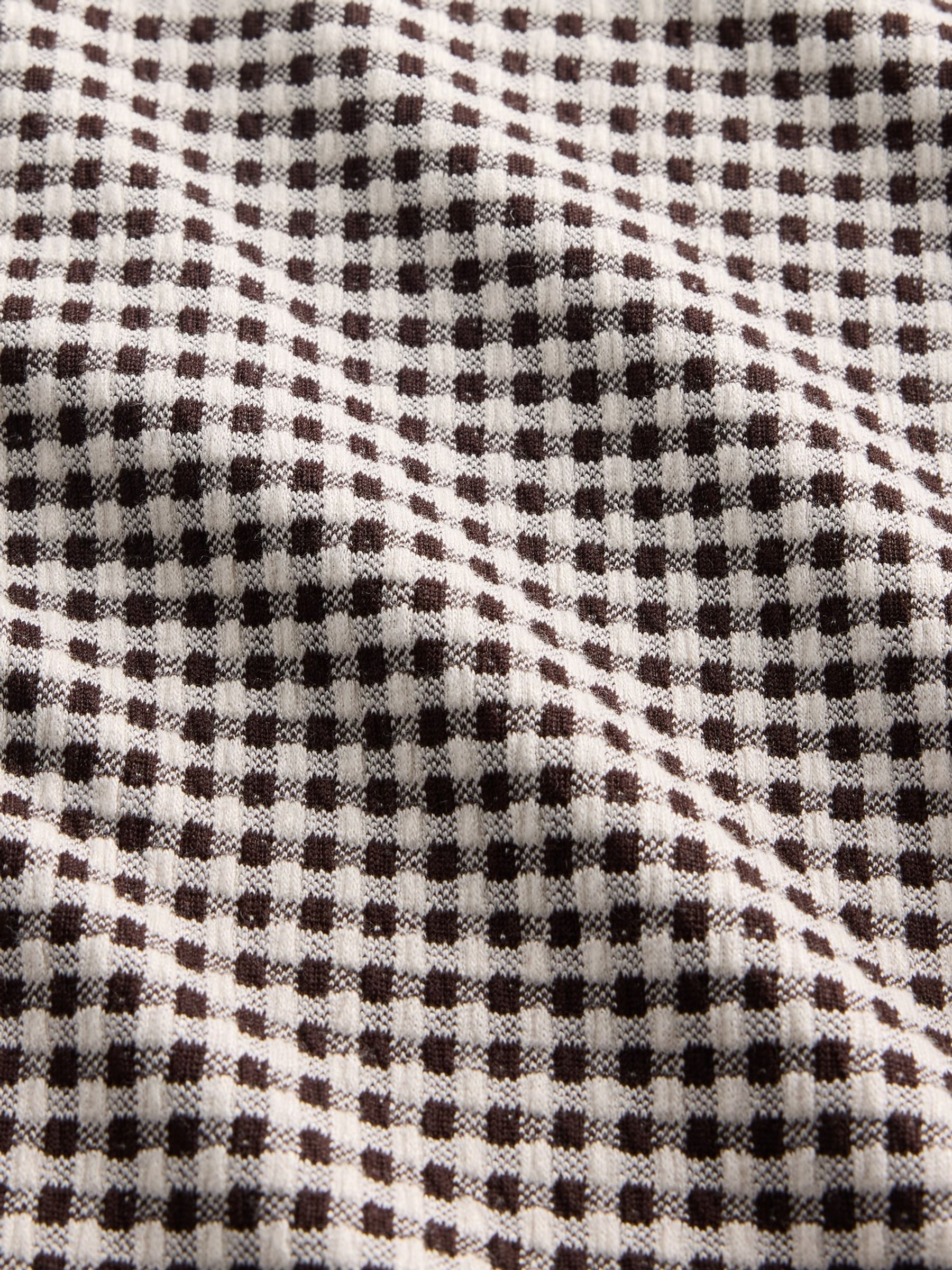 Black Gingham Pointelle Shell Vest - Image 4 of 4