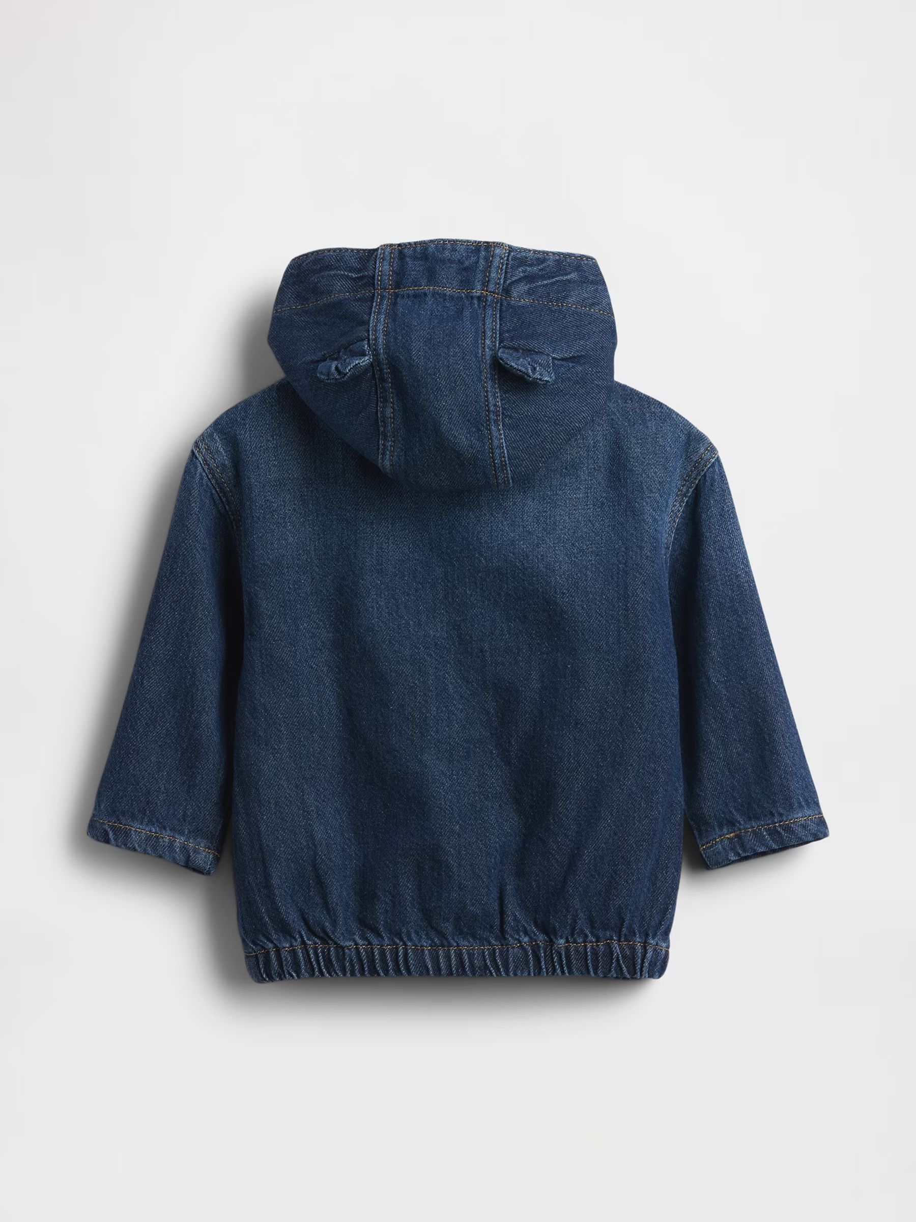 Dark Wash UltraSoft Denim Hooded Jacket - Image 2 of 3