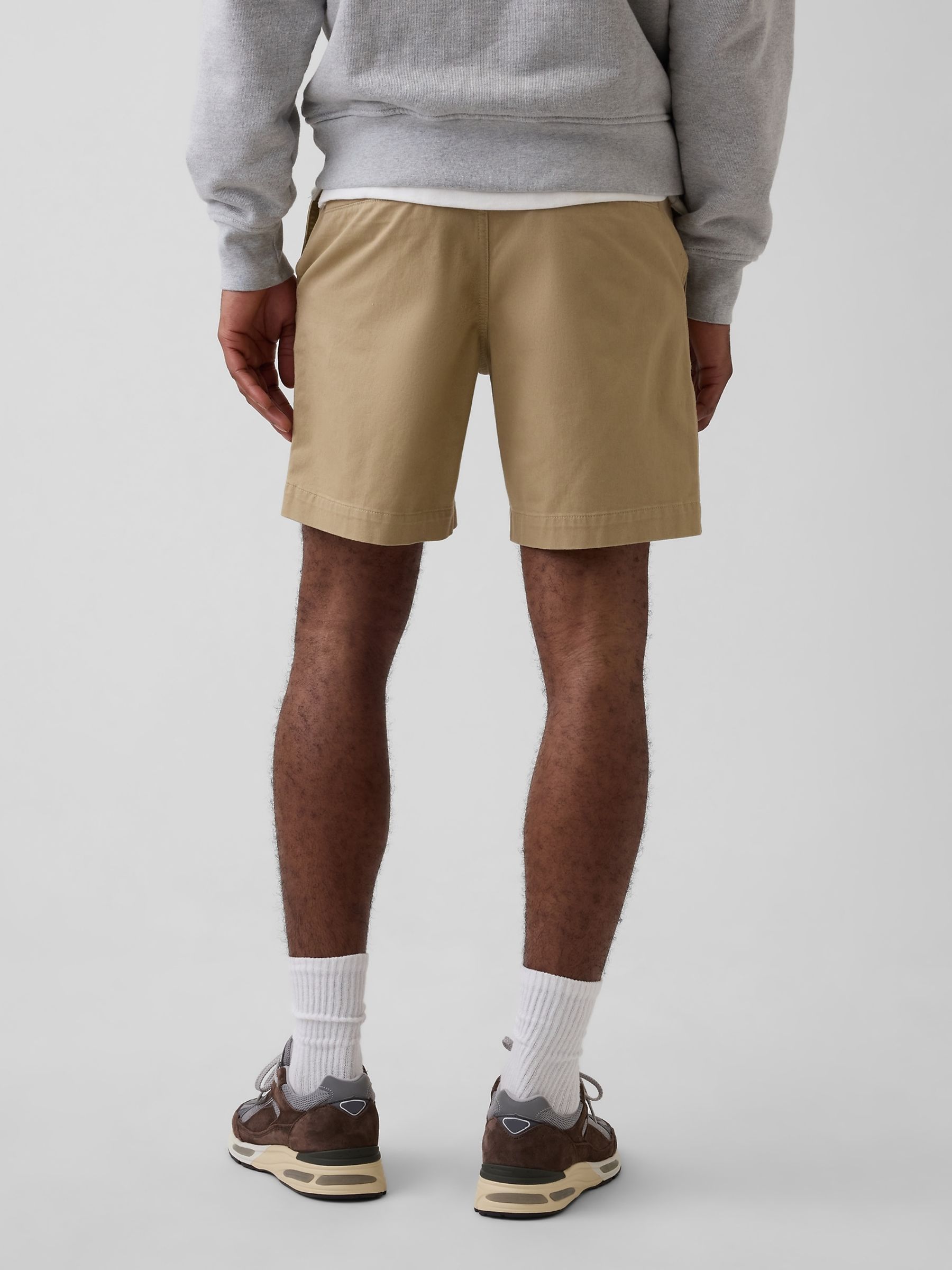 Beige 7 inch Relaxed Shorts - Image 2 of 4