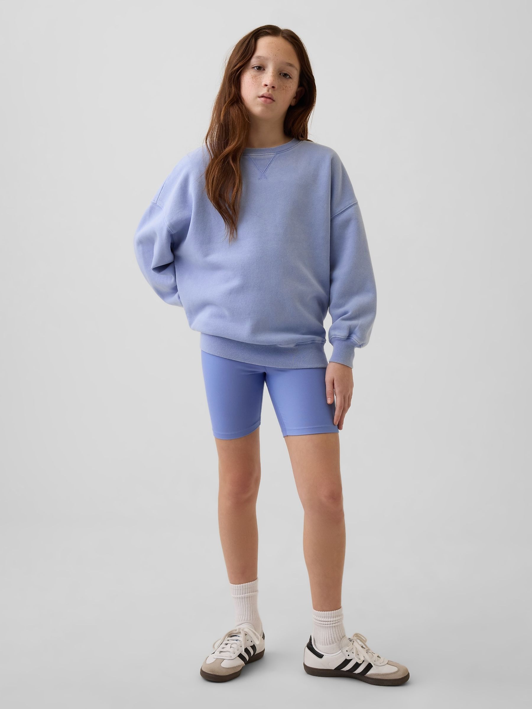 Blue VintageSoft Oversized Longline Sweatshirt (4-13yrs) - Image 3 of 5