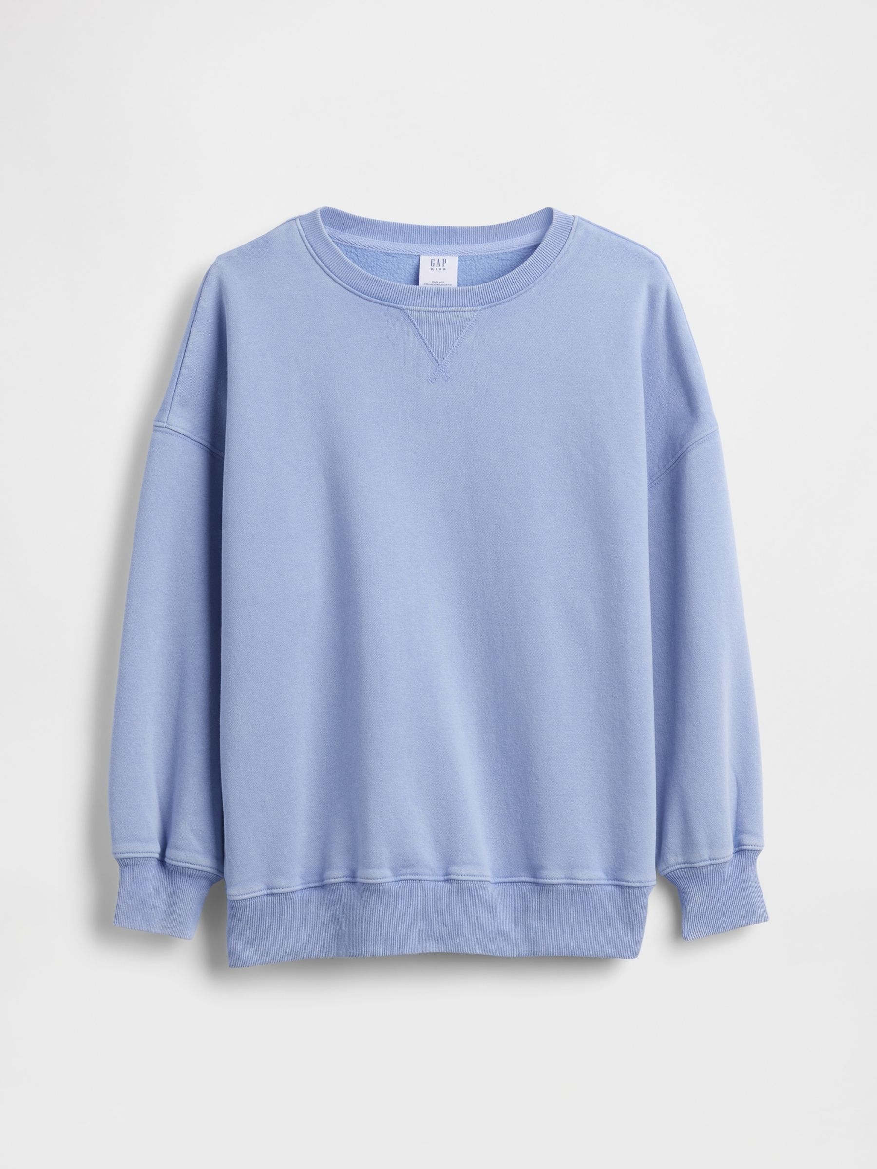 Blue VintageSoft Oversized Longline Sweatshirt (4-13yrs) - Image 4 of 5