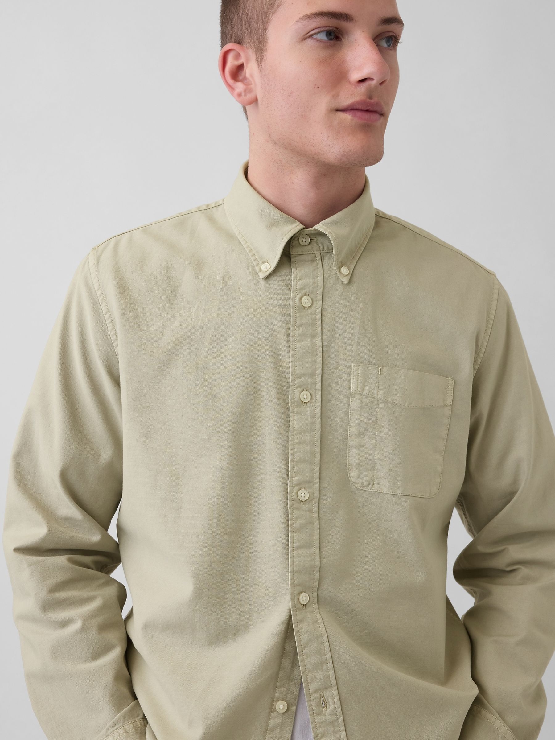 Green Check Oxford Button-Down Shirt - Image 4 of 4