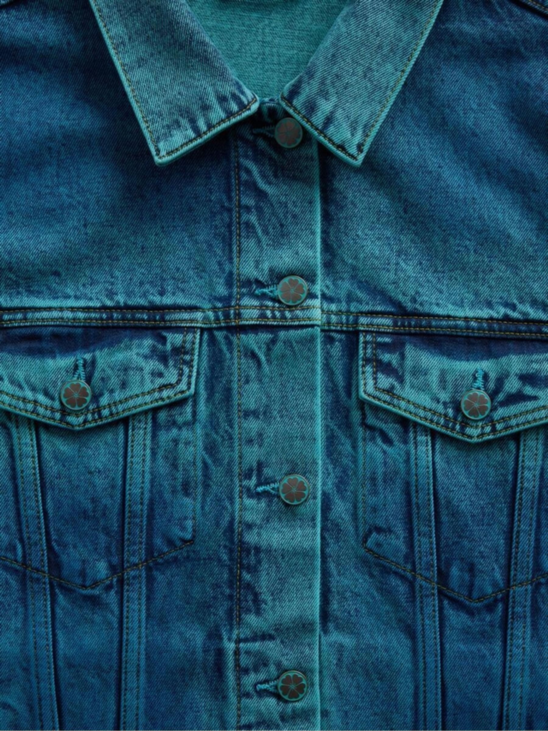 Gap x Harlem's Fashion Row Blue Oversized Icon Denim Jacket - Image 6 of 7