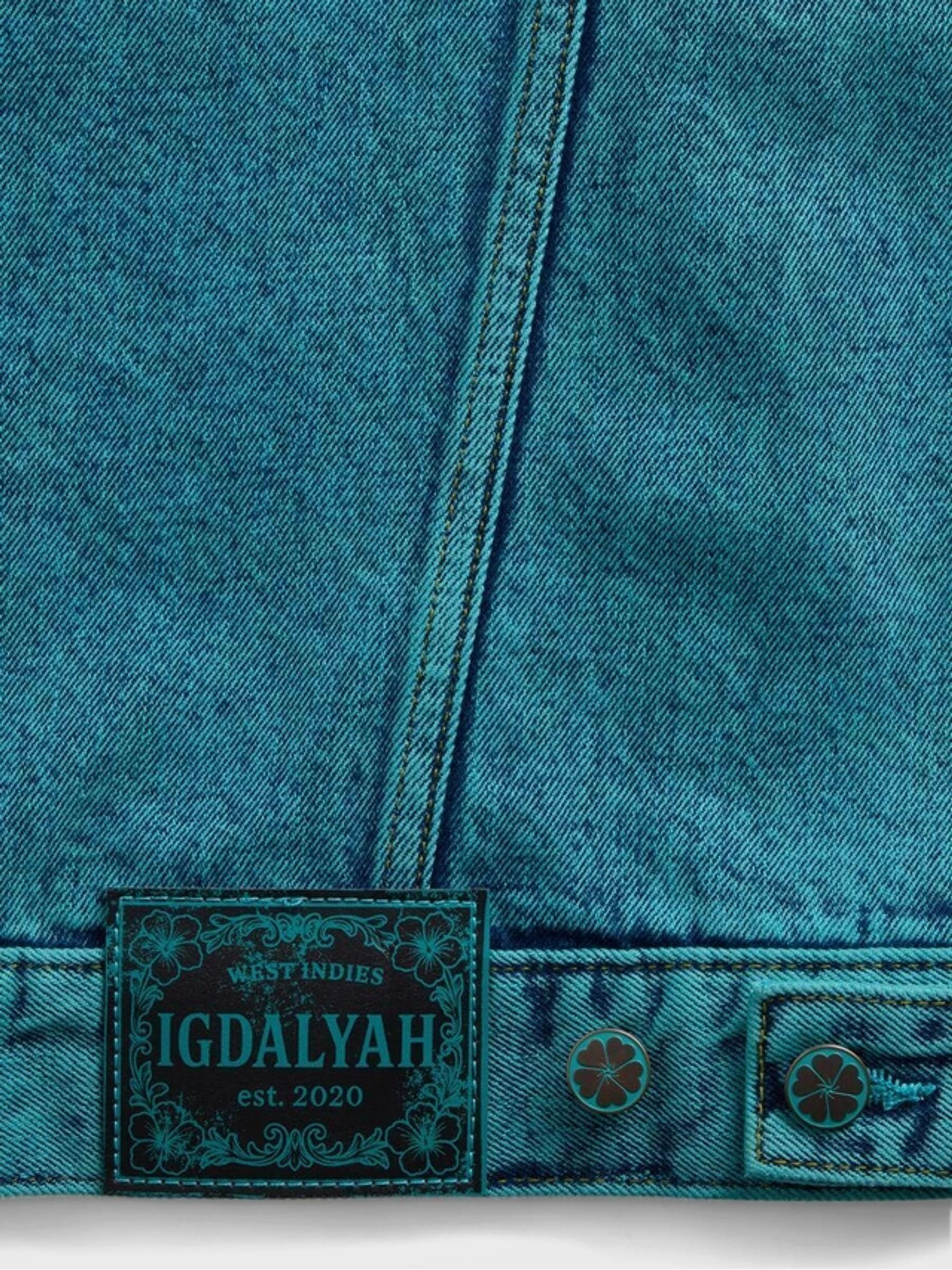 Gap x Harlem's Fashion Row Blue Oversized Icon Denim Jacket - Image 7 of 7