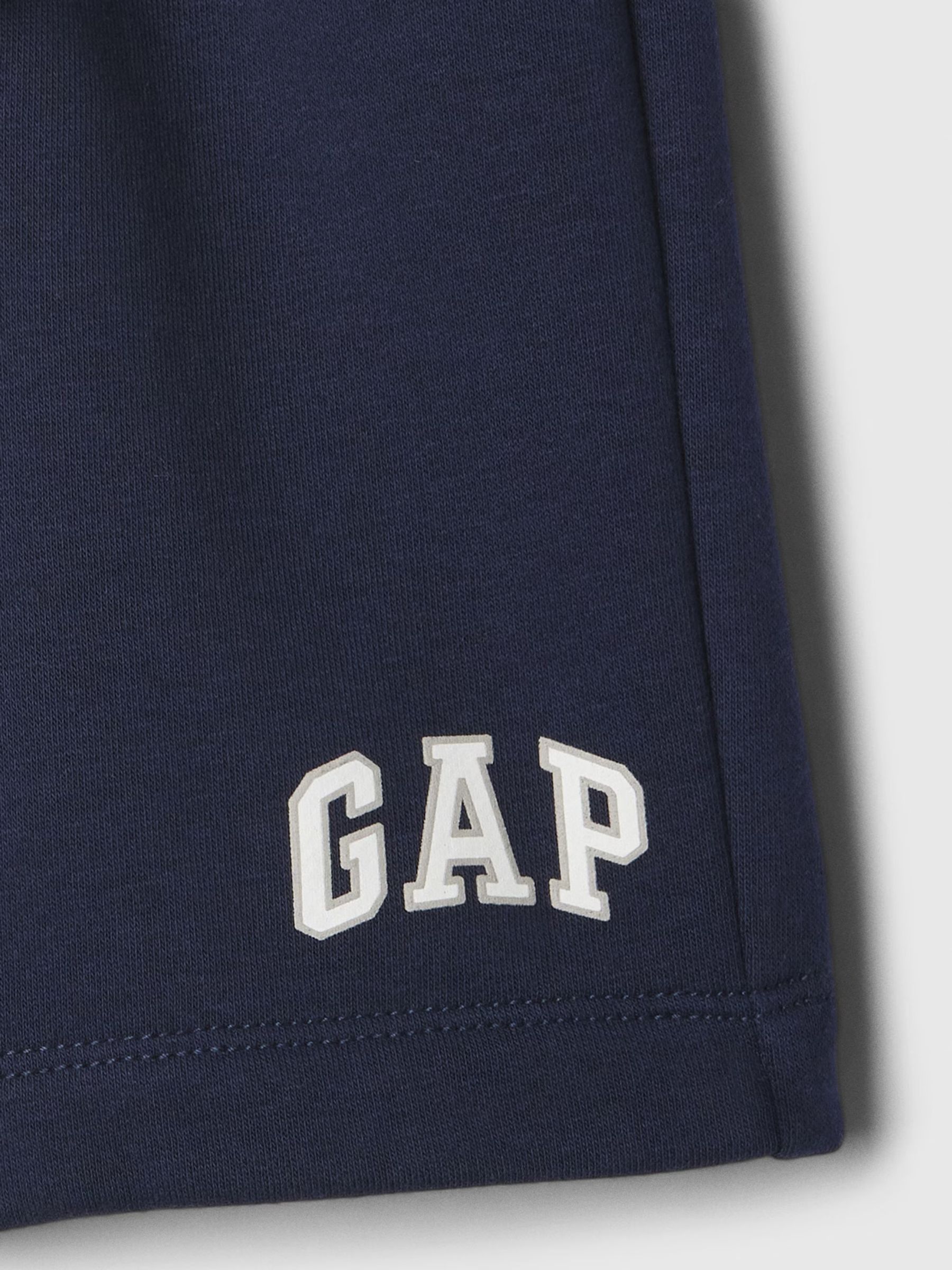Navy Relaxed Logo Pull On Shorts - Image 3 of 3