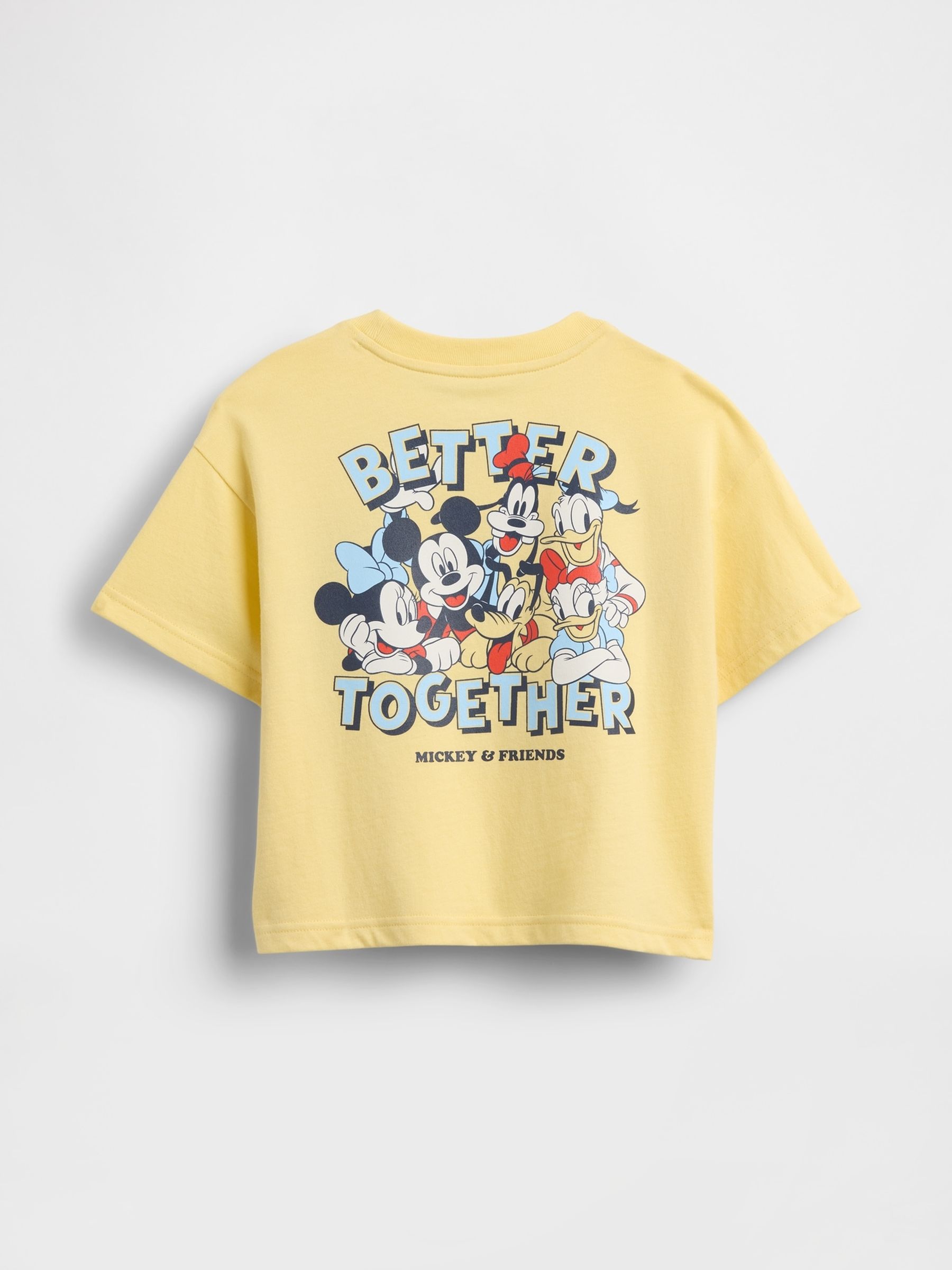Yellow Mickey Mouse Disney Oversized T-Shirt - Image 2 of 2 Yellow Mickey Mouse Disney Oversized T-Shirt - Image 2 of 2