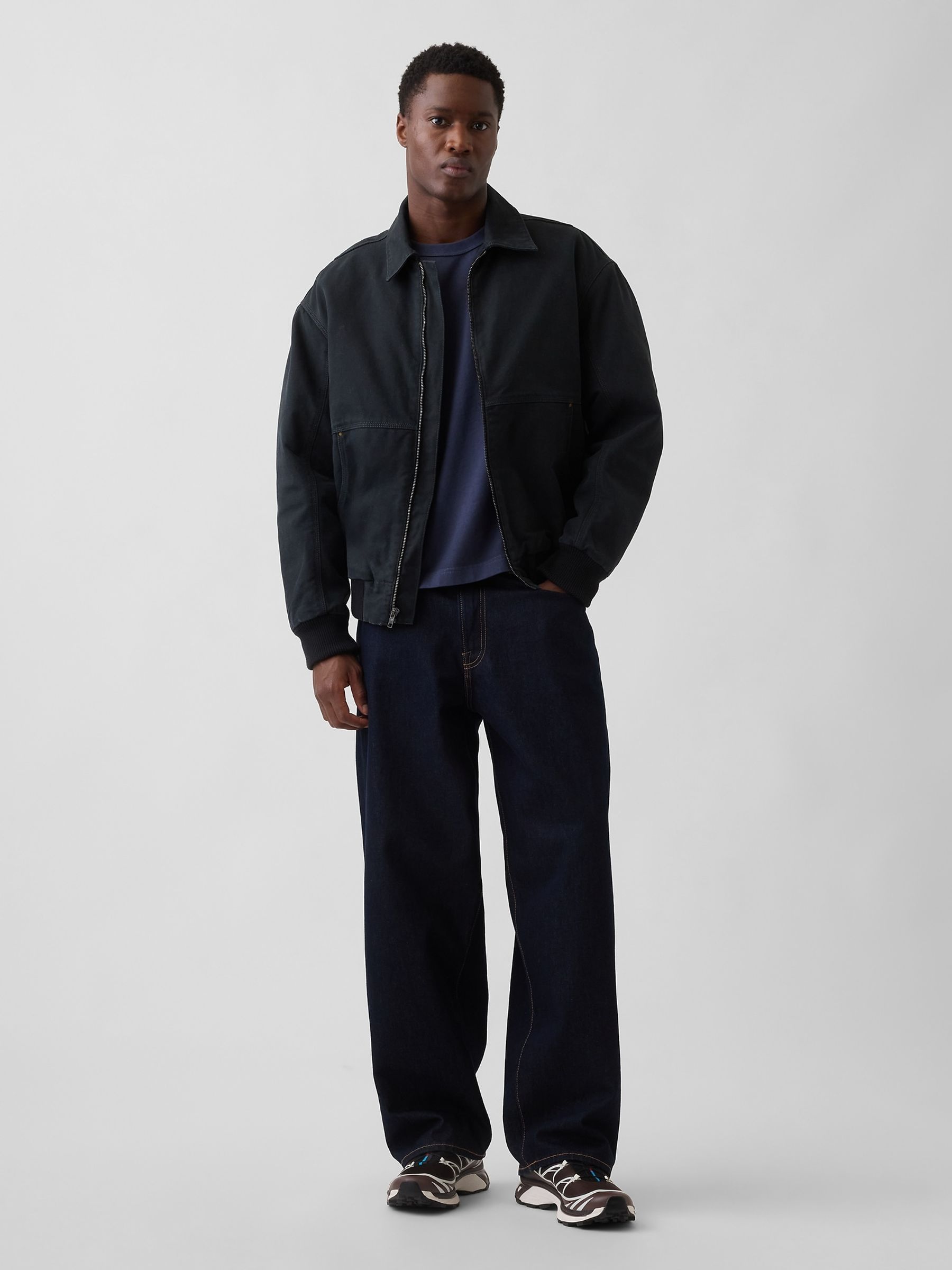 Navy Heavyweight Boxy T-Shirt - Image 3 of 4