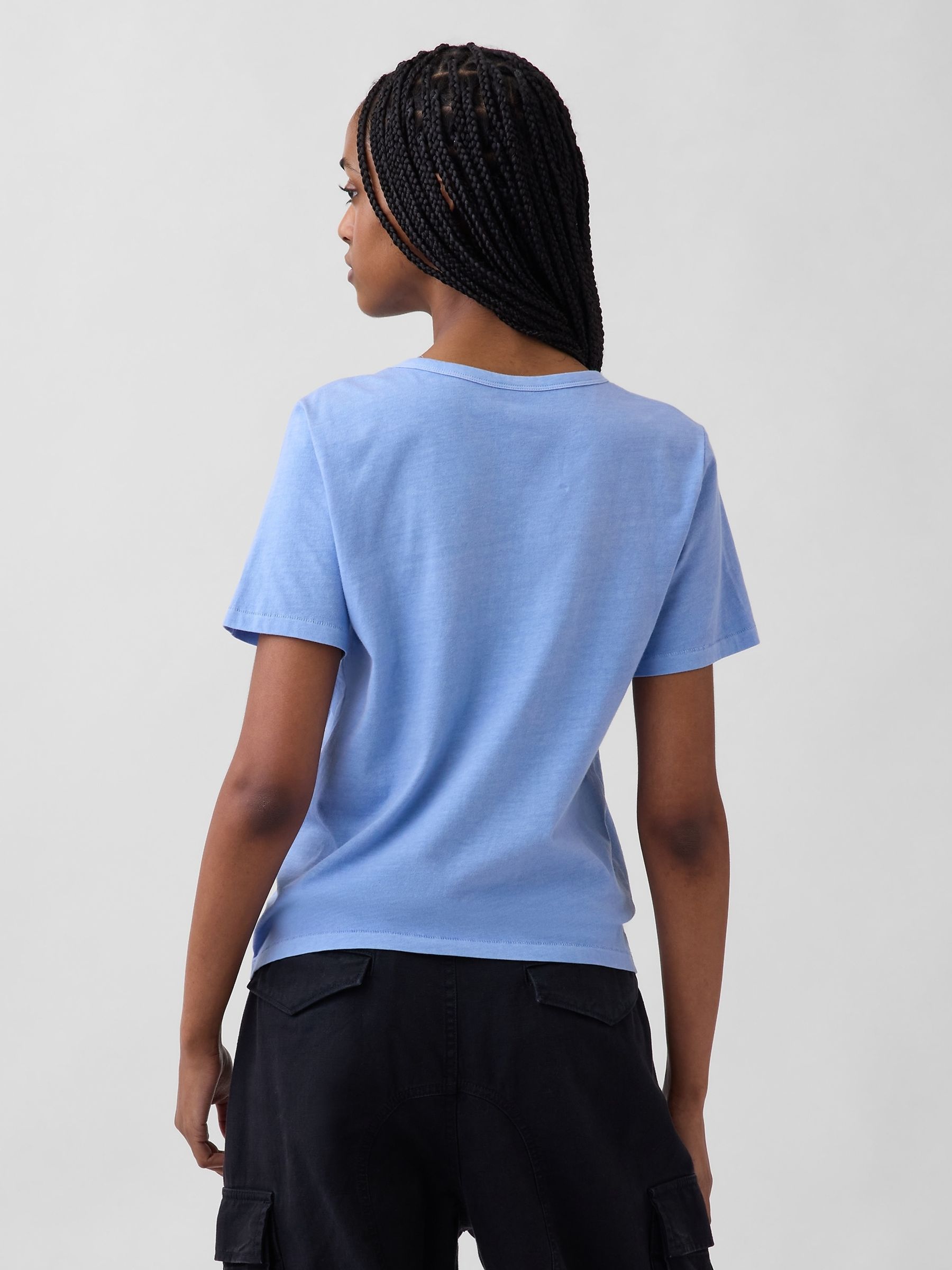 Blue Cotton VintageSoft T-Shirt - Image 2 of 5