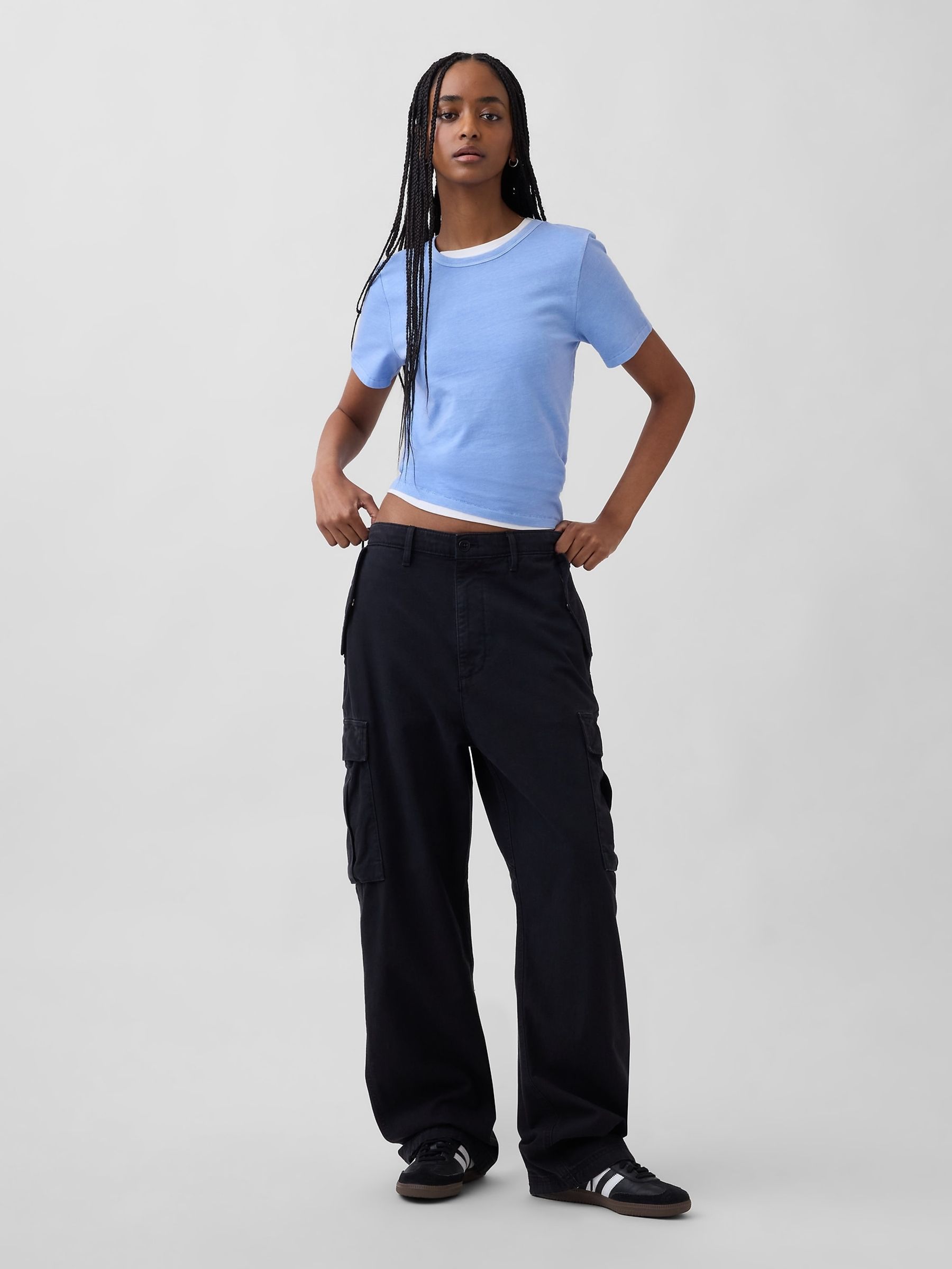 Blue Cotton VintageSoft T-Shirt - Image 3 of 5