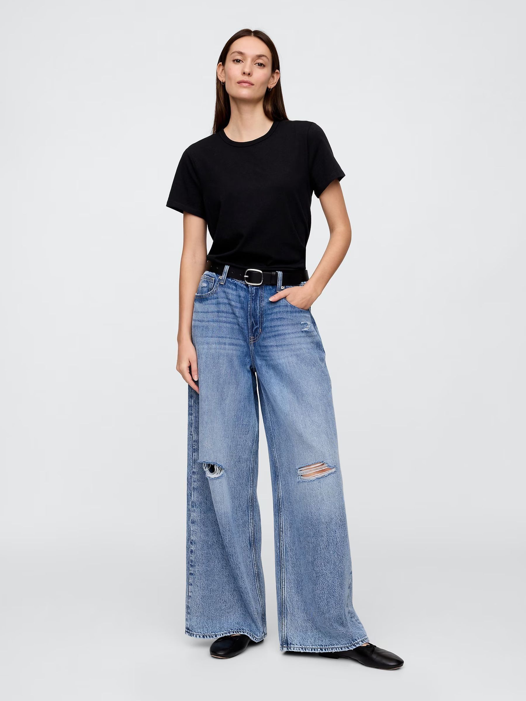 Favourite Black Crew Neck T-Shirt - Image 3 of 5