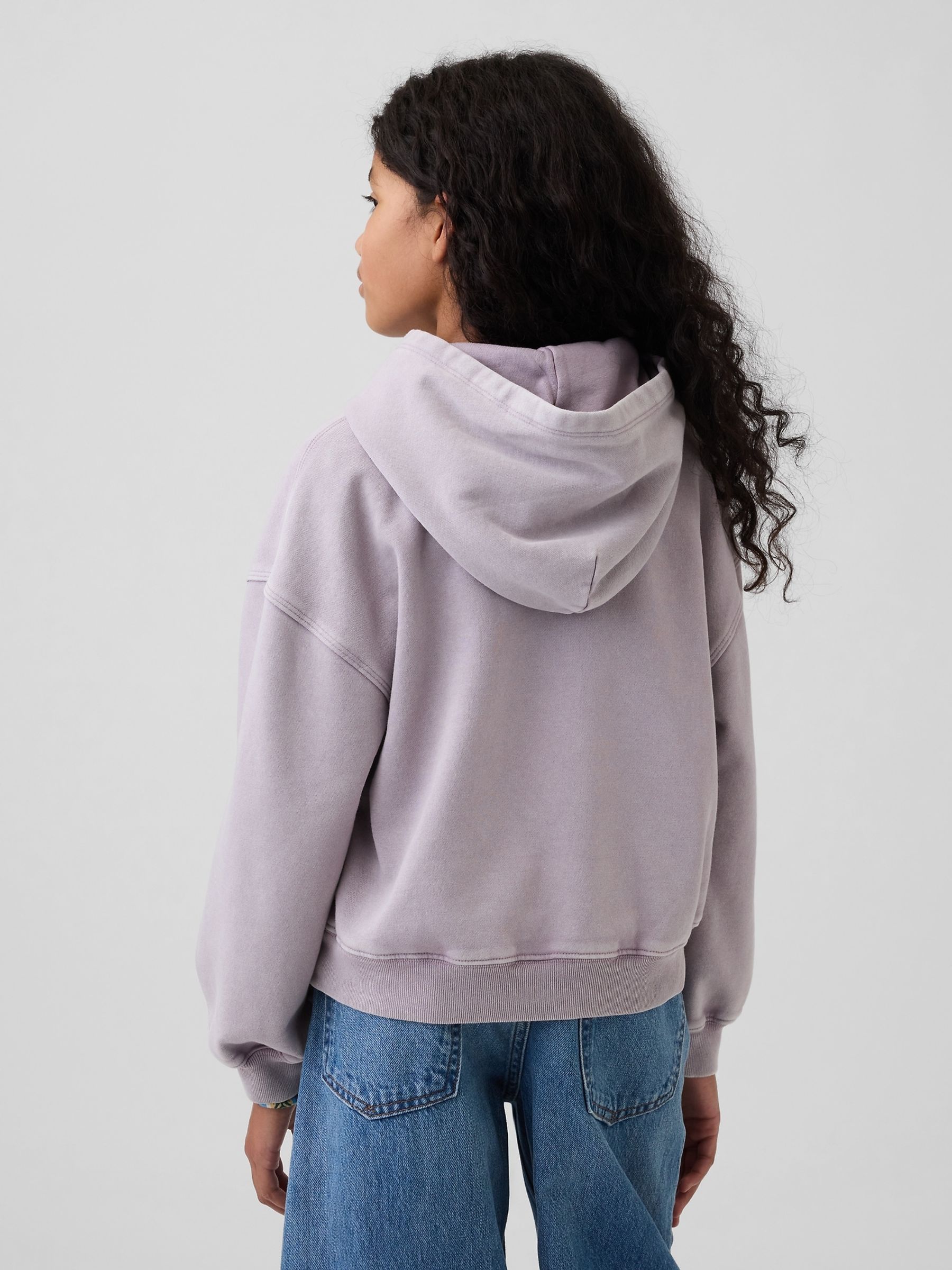 Purple Vintage Soft Relaxed Hoodie (4-13yrs) - Image 2 of 6