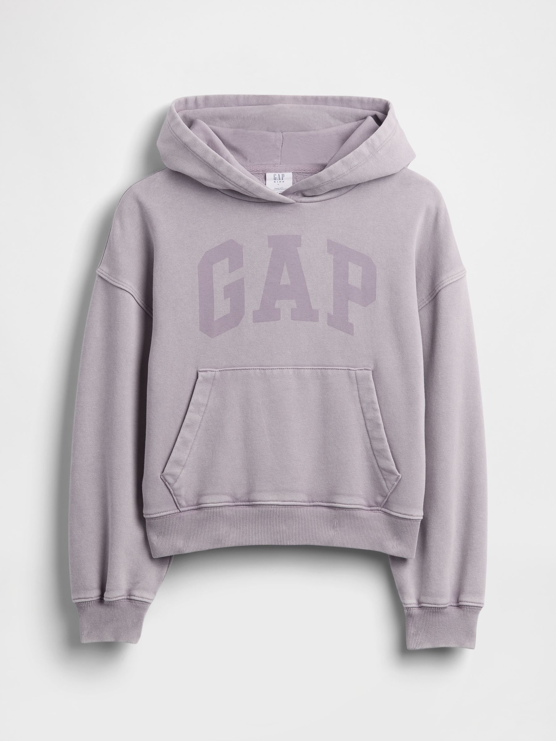 Purple Vintage Soft Relaxed Hoodie (4-13yrs) - Image 6 of 6