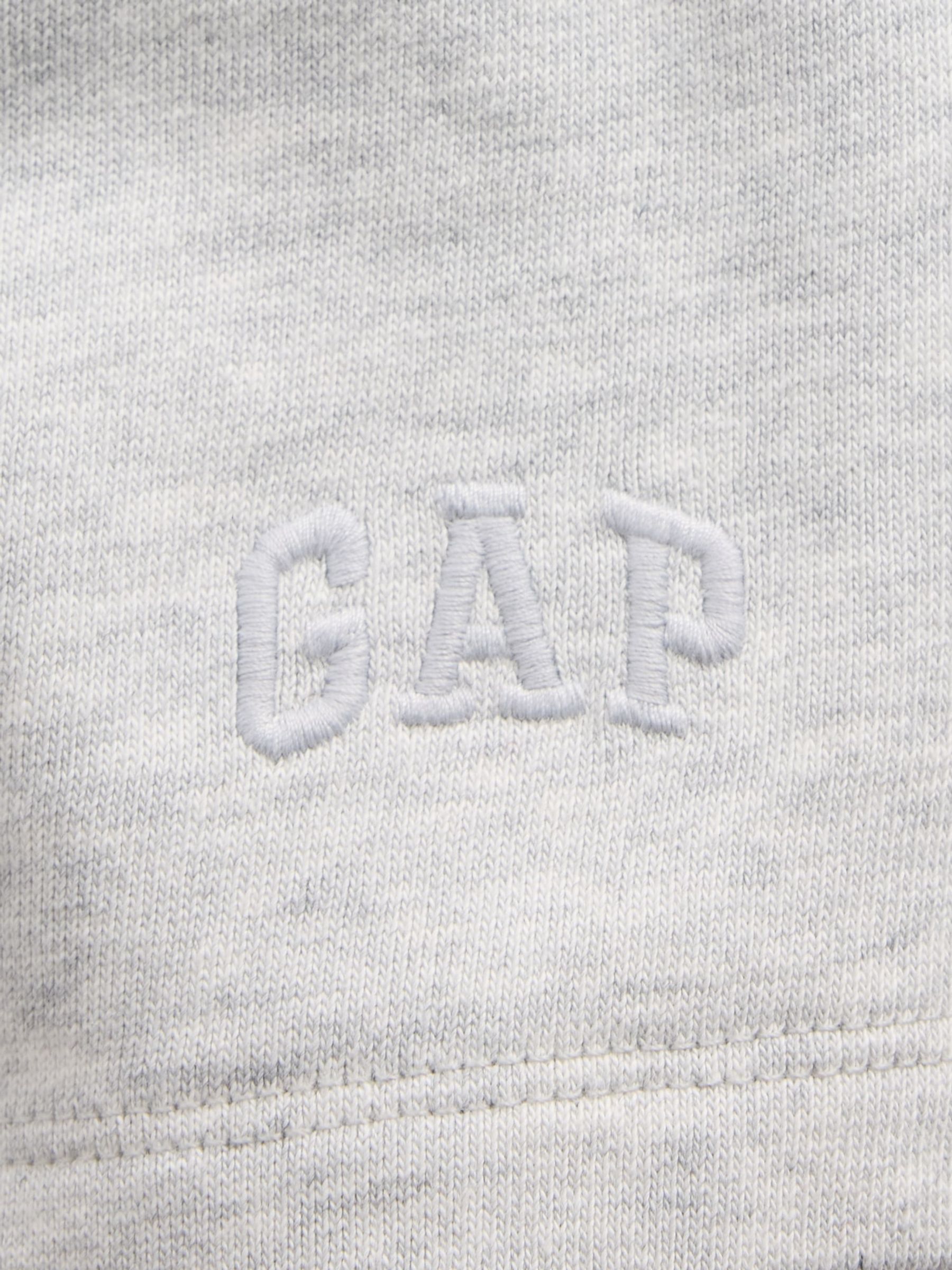Grey 3 inch French Terry Relaxed Logo Sweat Shorts - Image 6 of 6