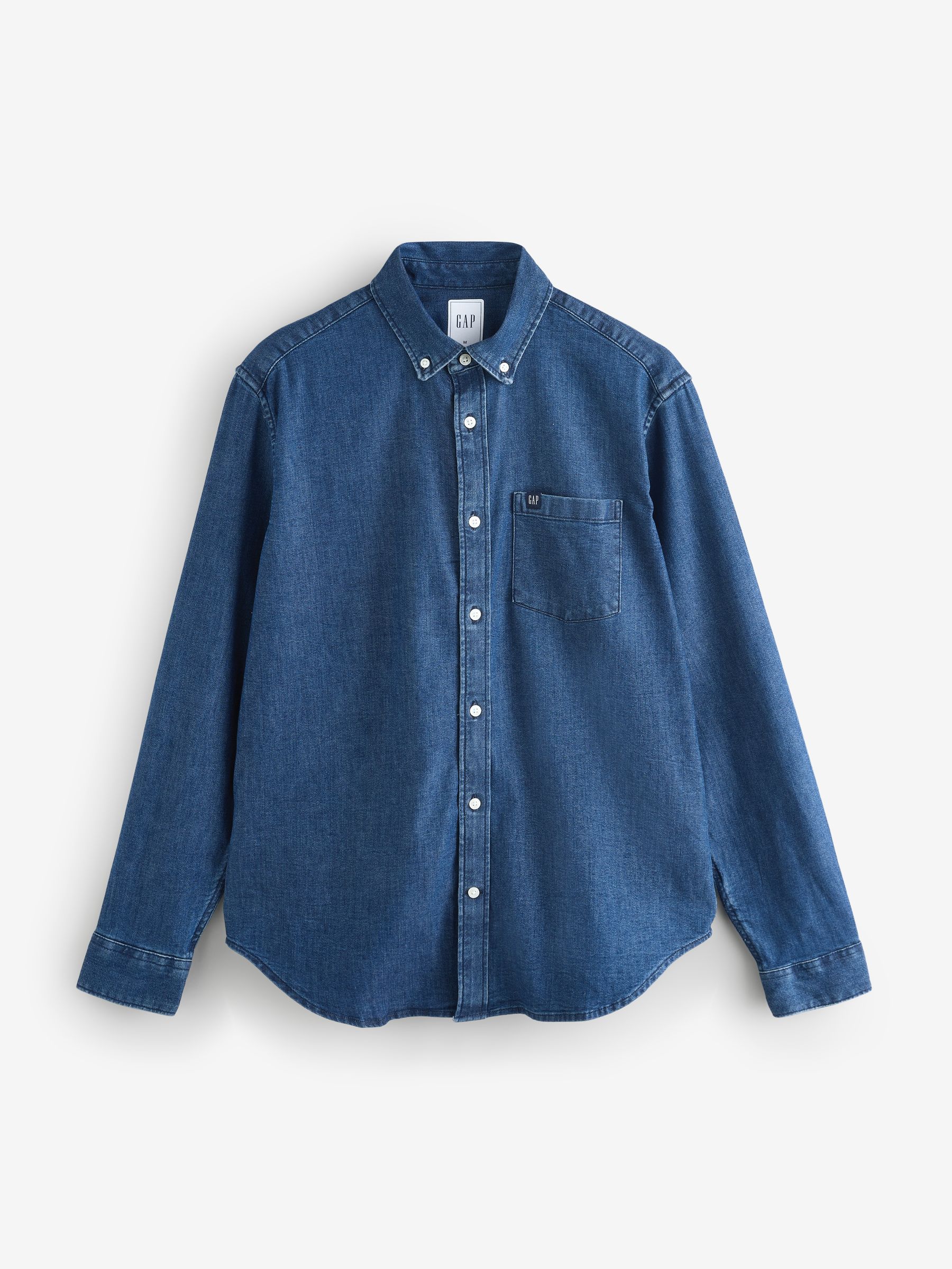 Dark Wash Denim Pocket Shirt - Image 1 of 4