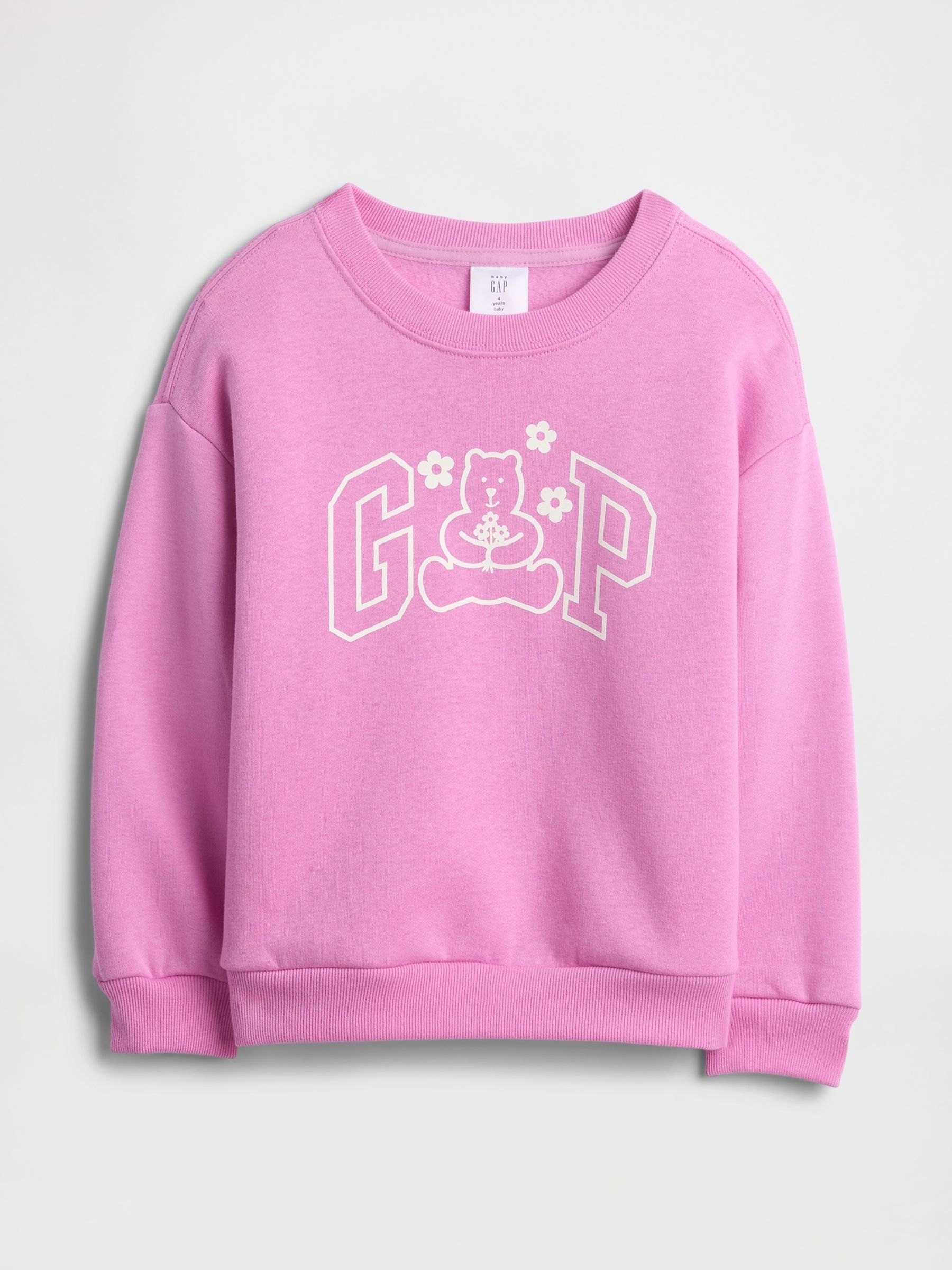Pink Logo Relaxed Crew neck Sweatshirt - Image 1 of 3
