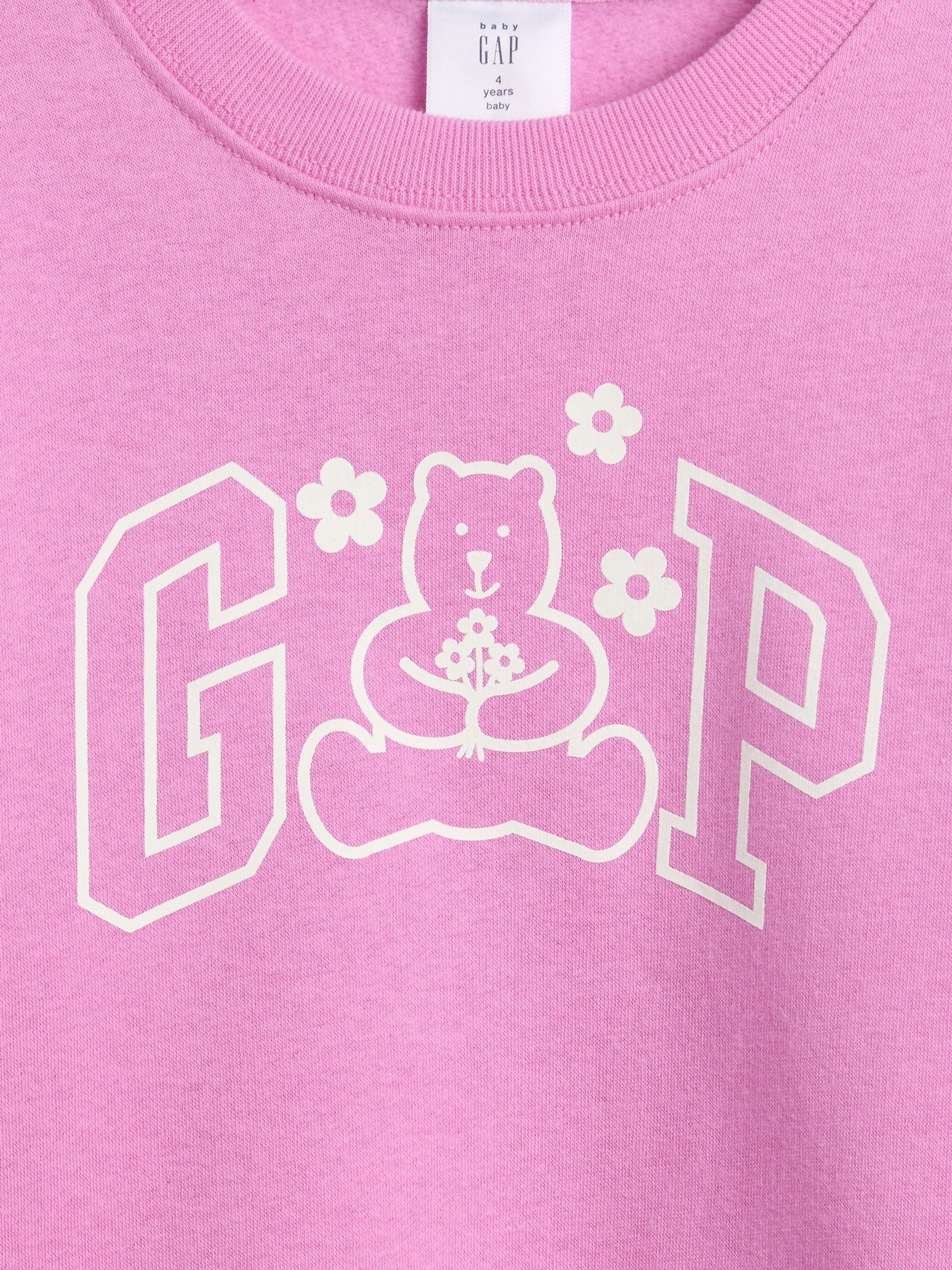 Pink Logo Relaxed Crew neck Sweatshirt - Image 3 of 3