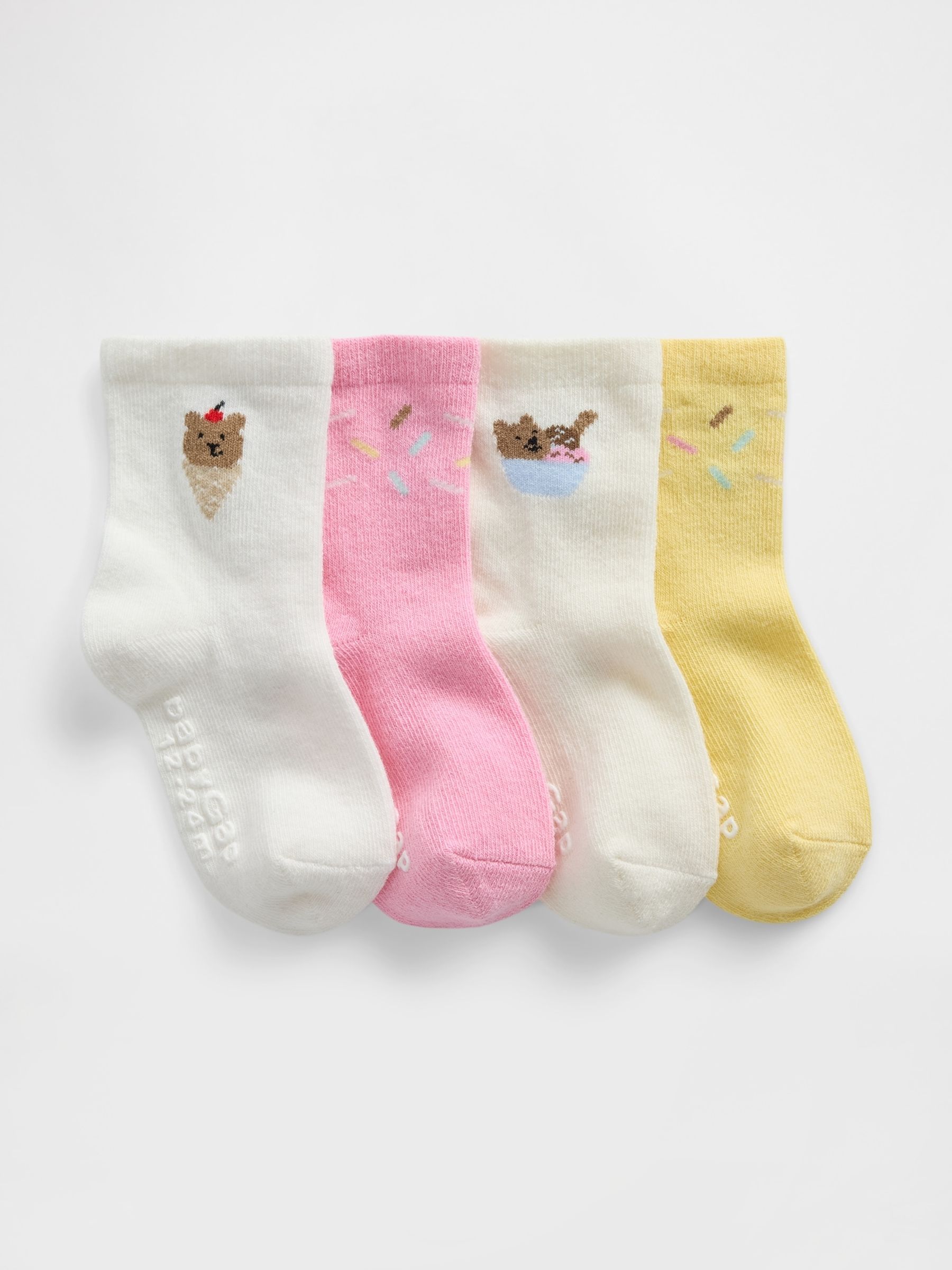 Multi Brannan Bear Ice Cream Socks 4-Pack - Image 1 of 1
