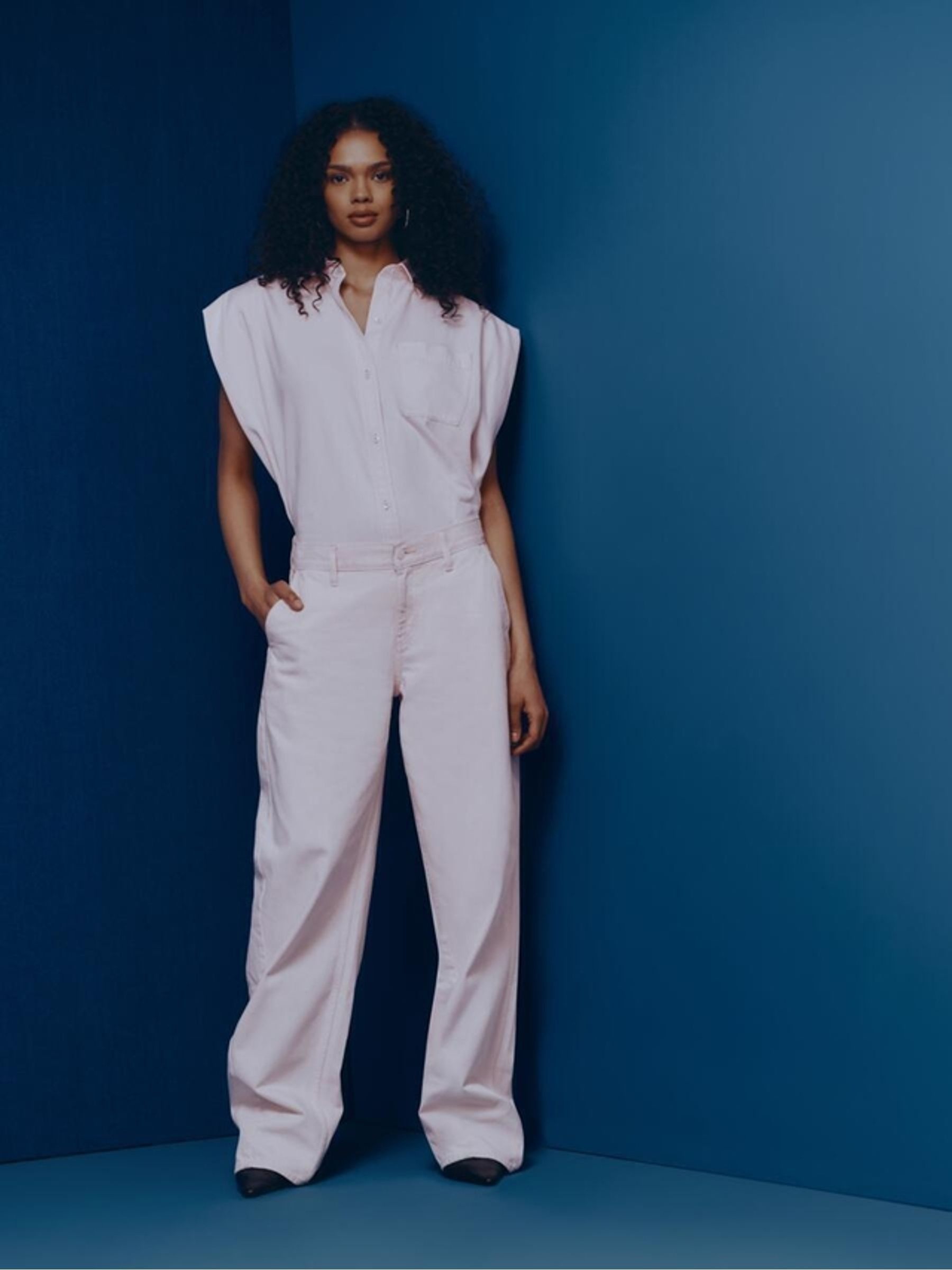 Gap x Harlem's Fashion Row Pink Extra Baggy Barrel Jeans - Image 1 of 8