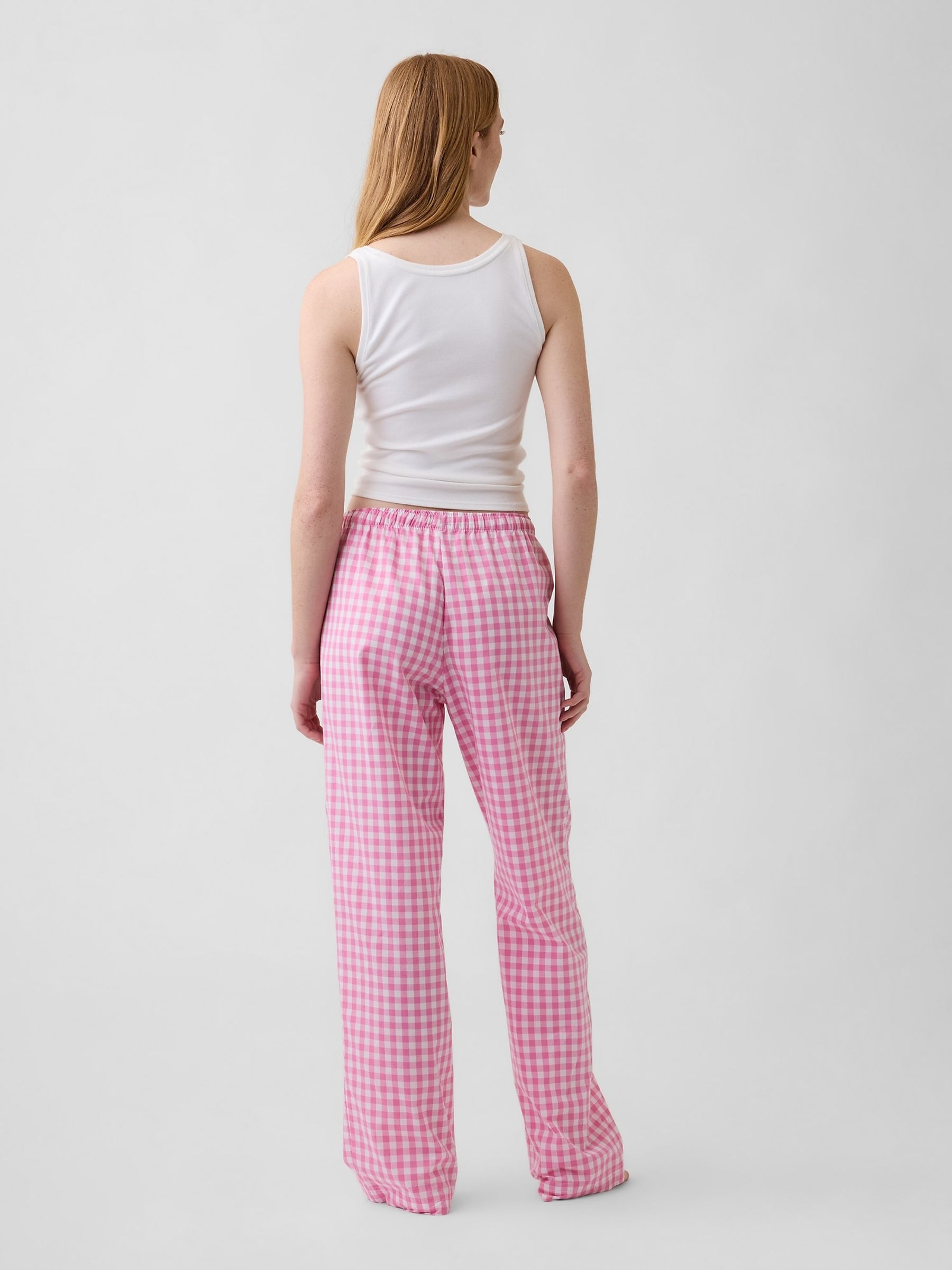 Pink Gingham Poplin Pyjama Bottoms - Image 2 of 4