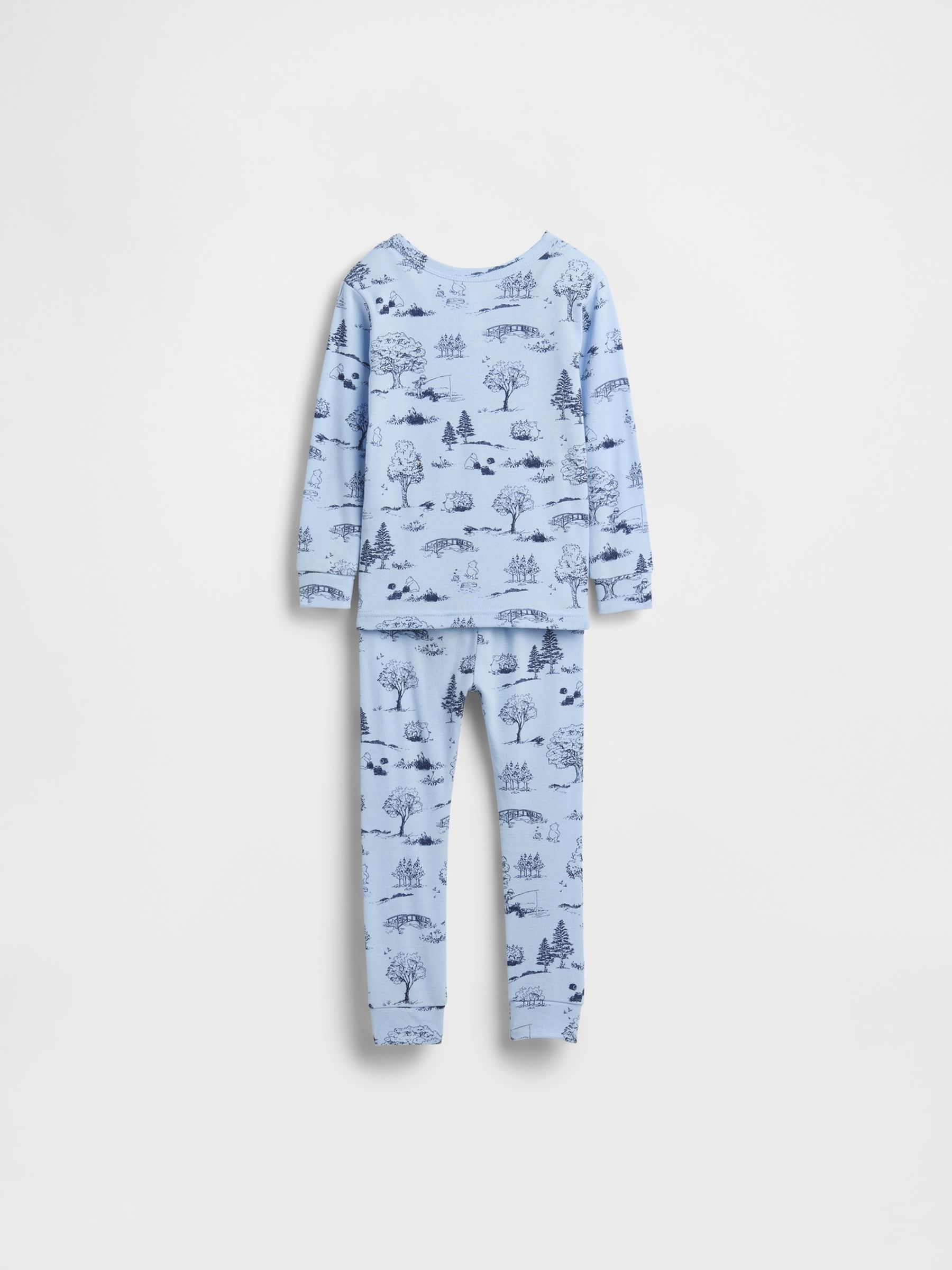 Blue Winnie The Pooh Brushed Cotton Pyjamas Set - Image 4 of 6
