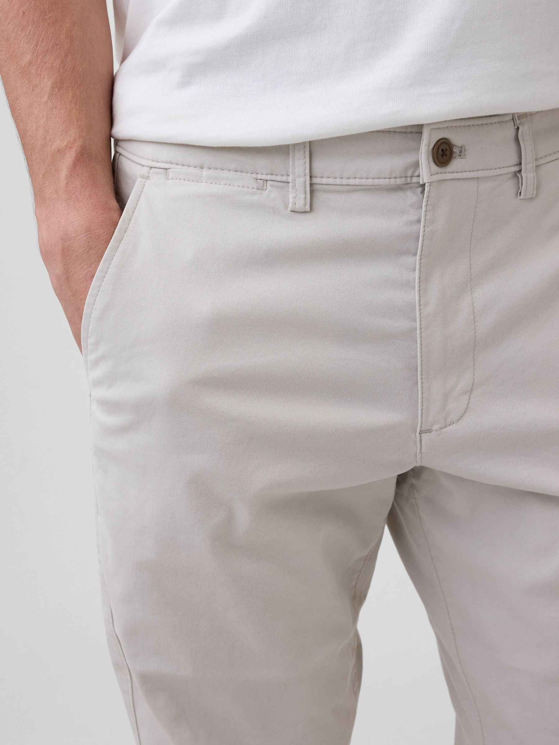 Cream Essential Straight Fit Chinos - Image 5 of 6