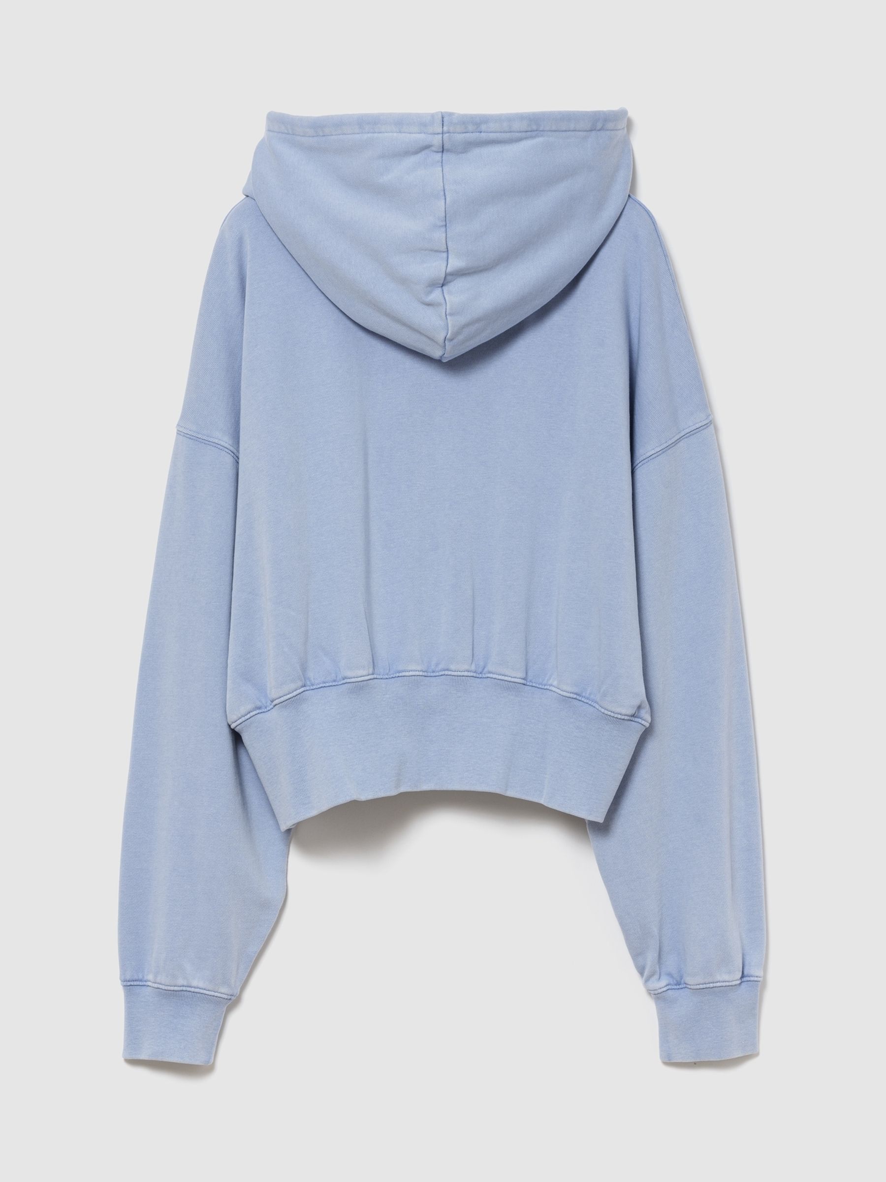 Purple French Terry Oversized 1969 Logo Zip Hoodie - Image 5 of 5