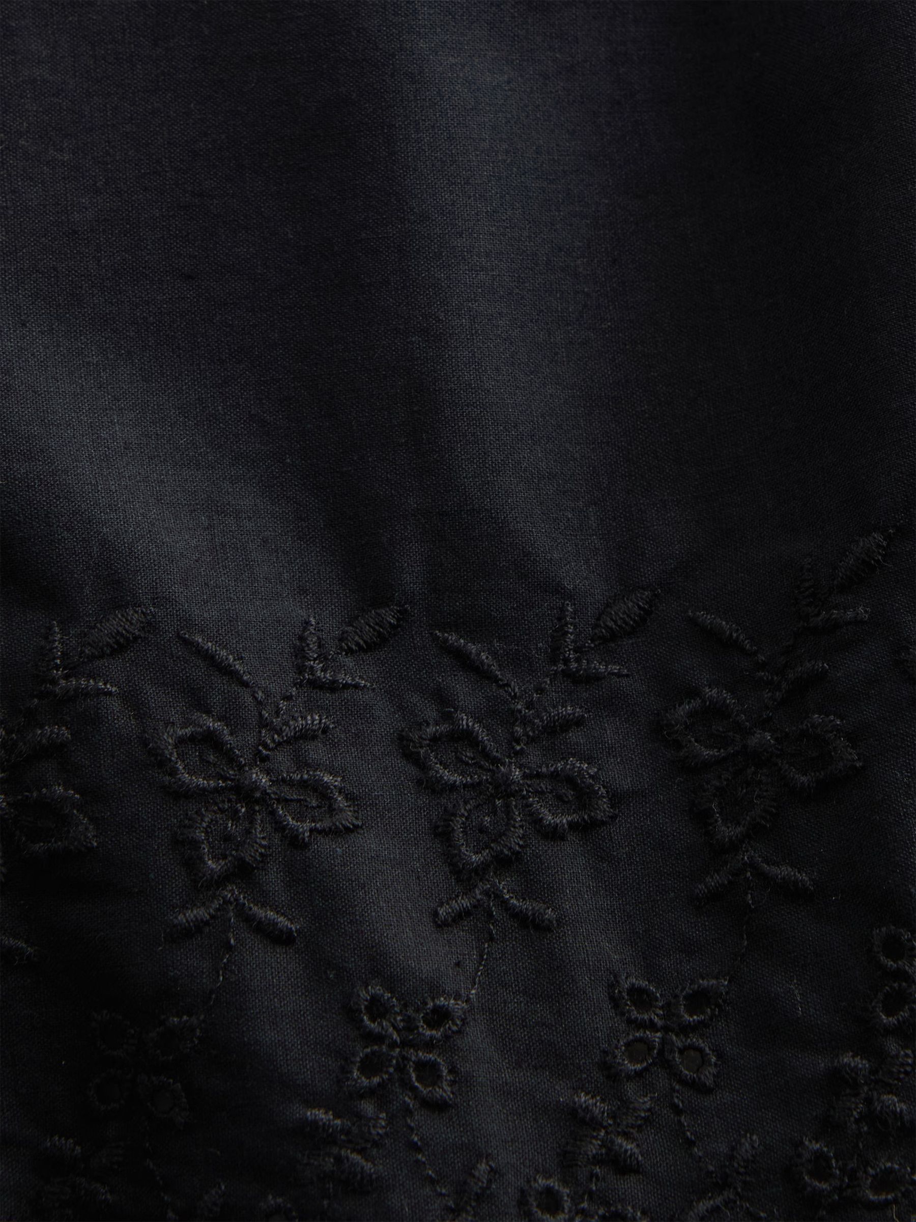 Black Embroidered pyjama Shorts - Image 5 of 6