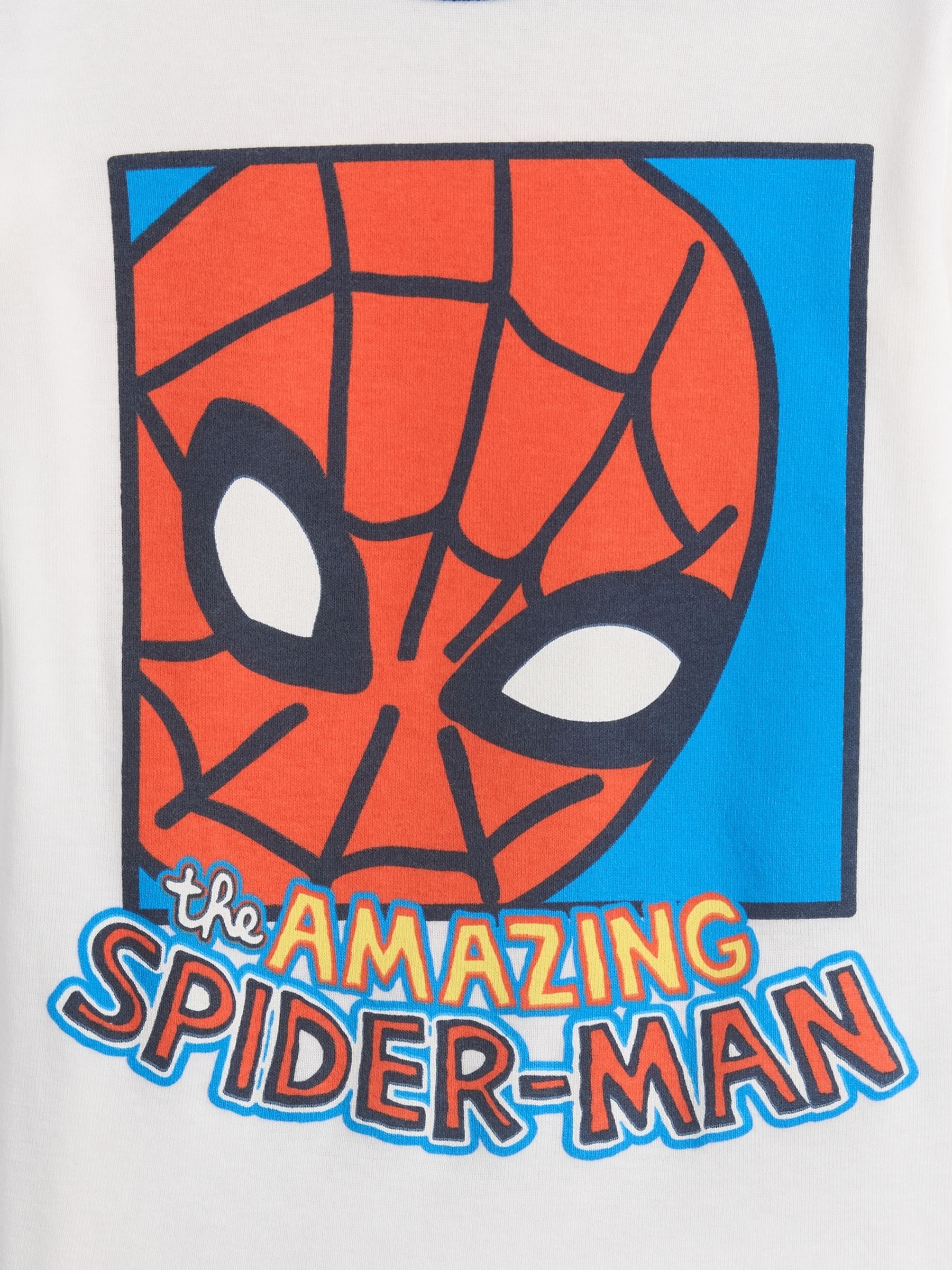 Blue Spiderman Marvel Pyjamas Set - Image 3 of 3