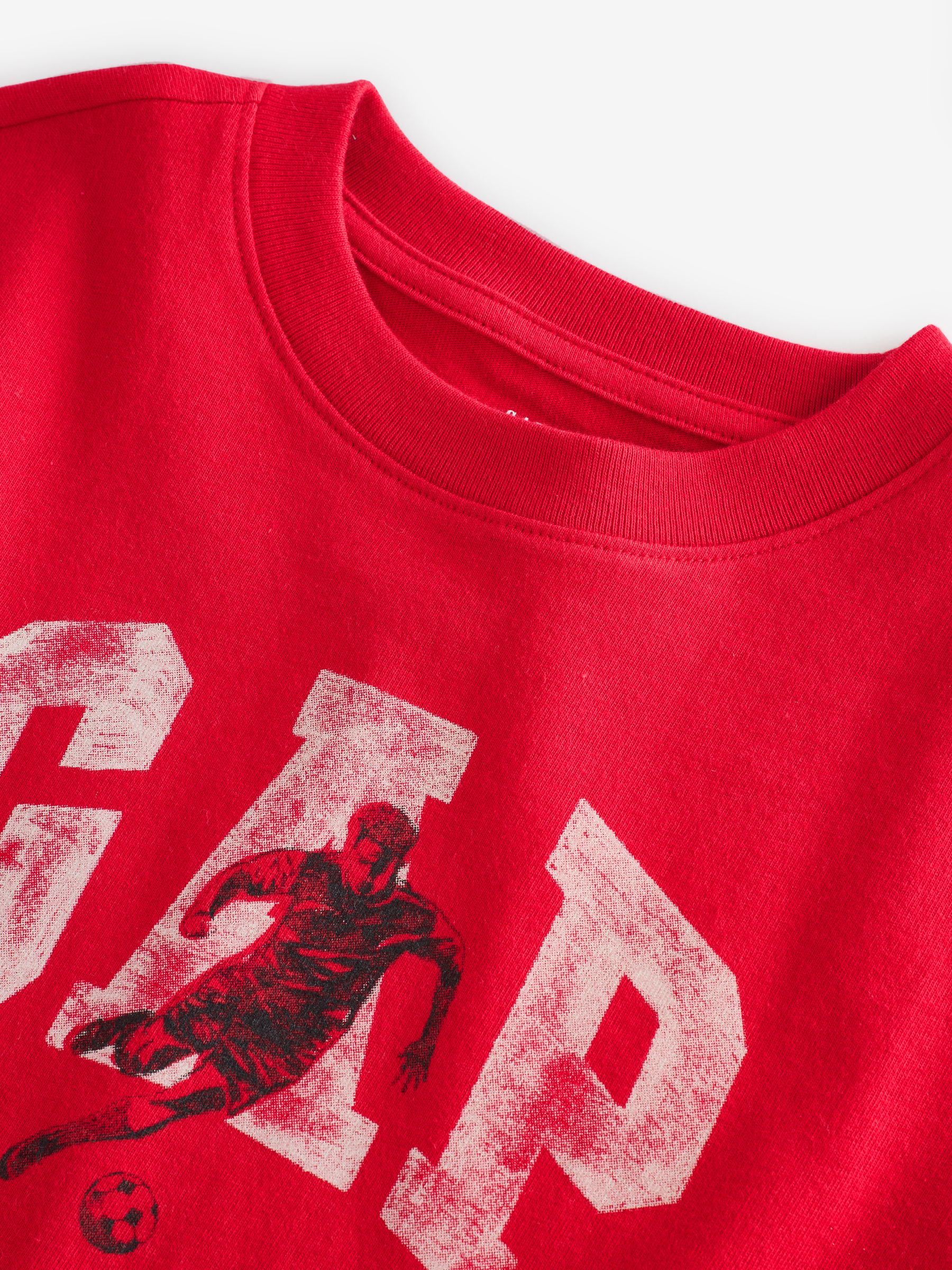 Red Short Sleeve Graphic T-Shirt - Image 3 of 4