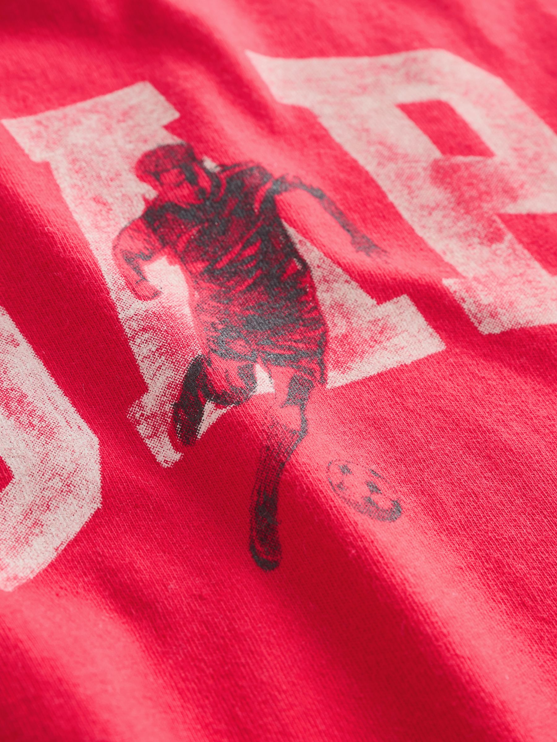 Red Short Sleeve Graphic T-Shirt - Image 4 of 4