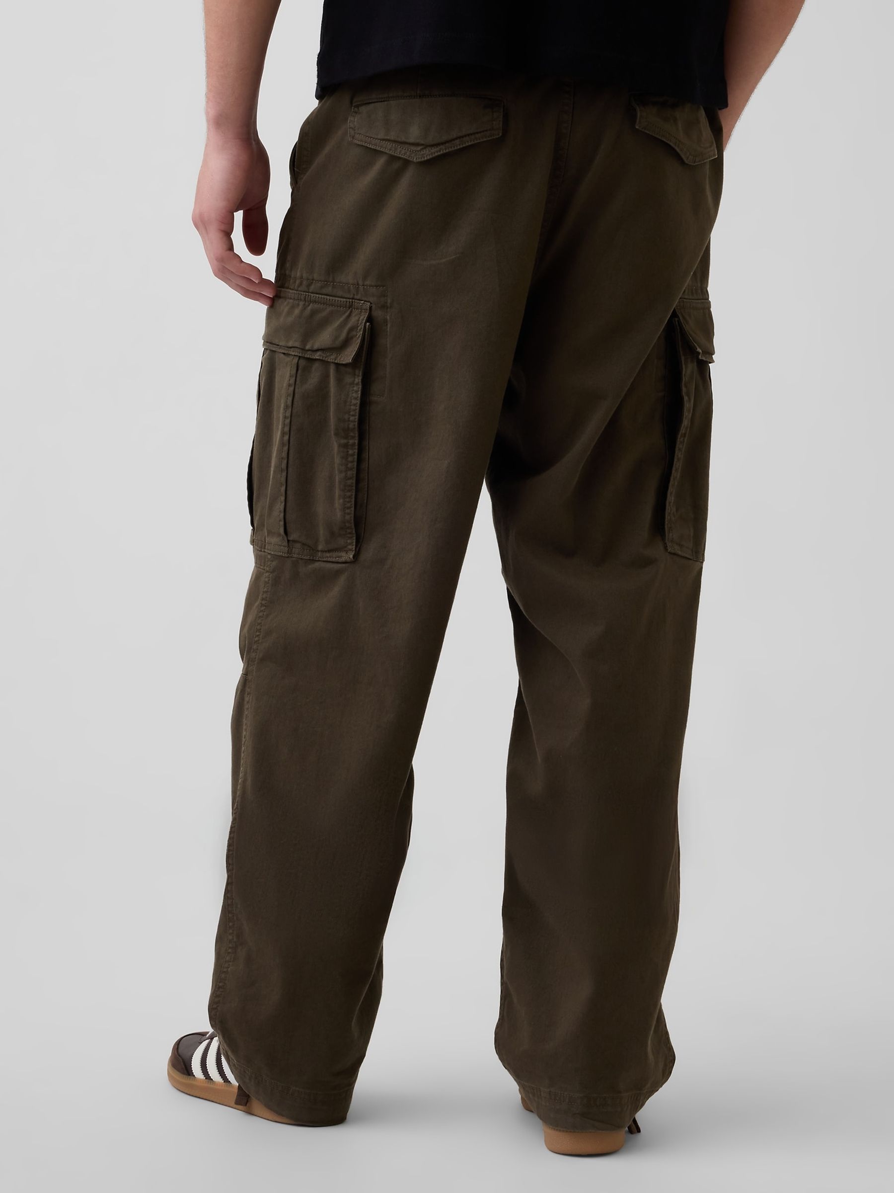 Brown Relaxed Cargo Trousers - Image 2 of 4 Brown Relaxed Cargo Trousers - Image 2 of 4