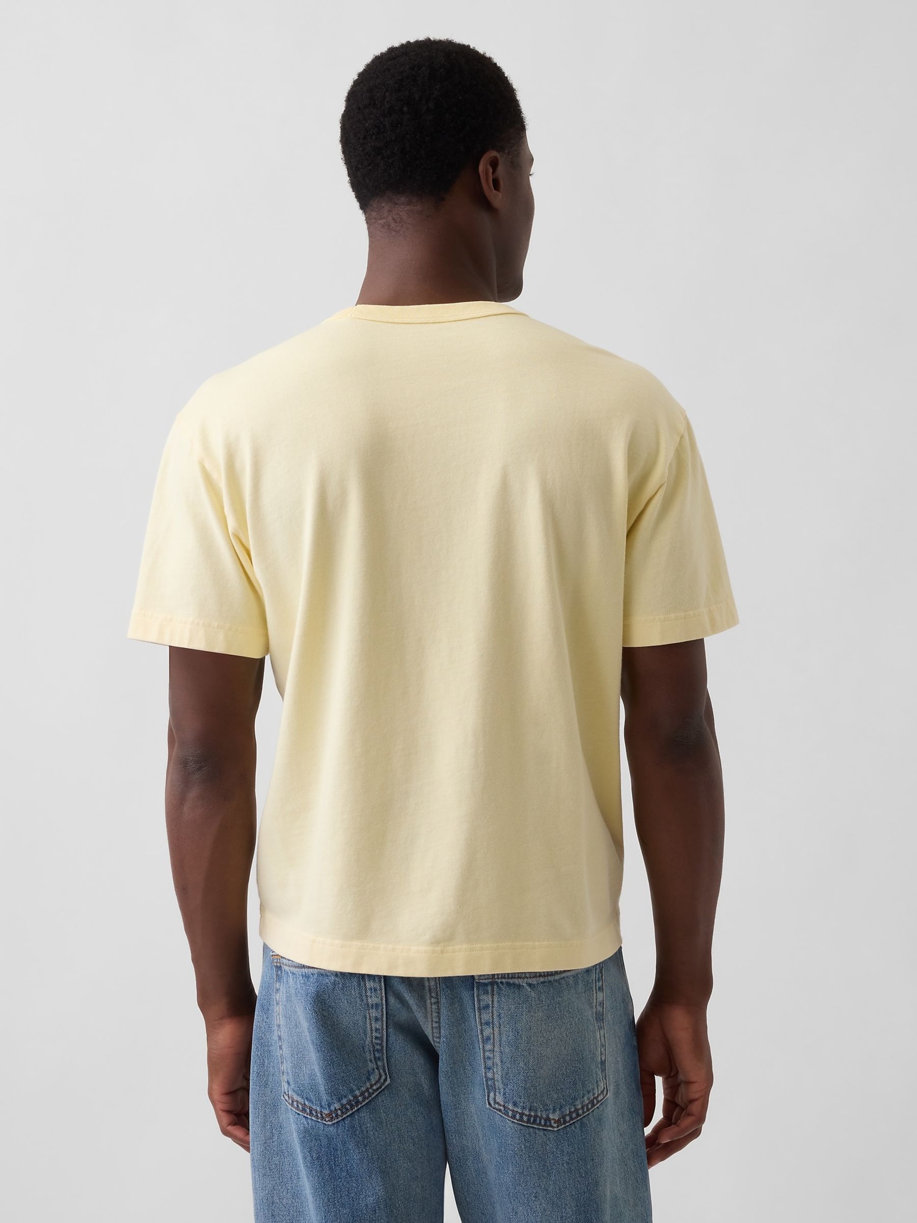 Yellow Heavyweight Boxy T-Shirt - Image 2 of 4