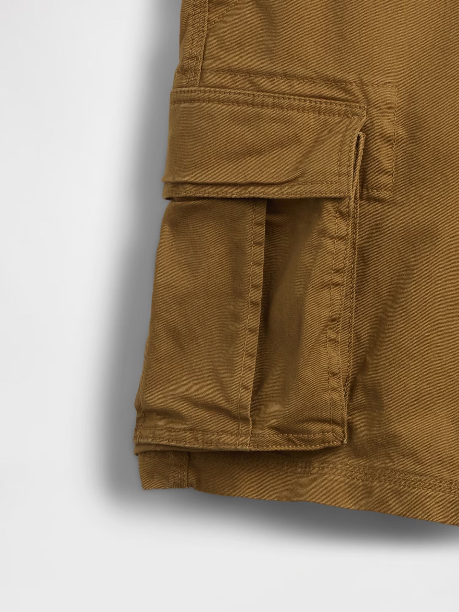 Brown Relaxed Cargo Shorts - Image 4 of 5