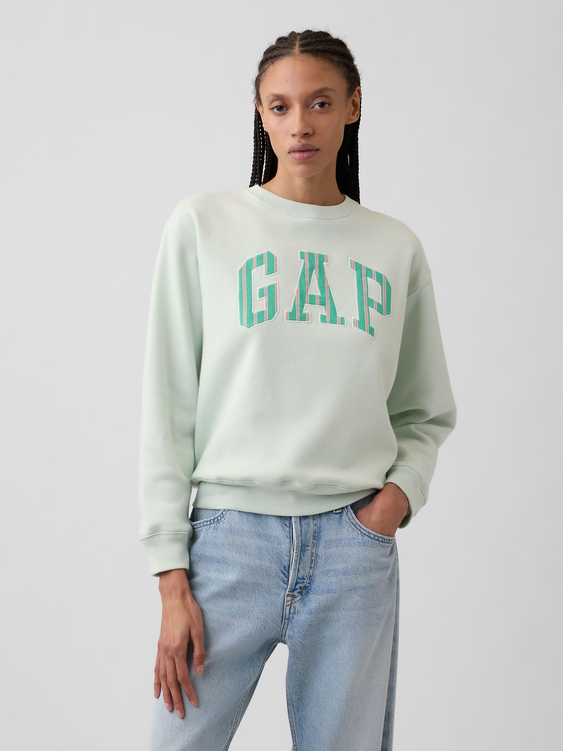 Green Logo Sweatshirt - Image 1 of 5 Green Logo Sweatshirt - Image 1 of 5
