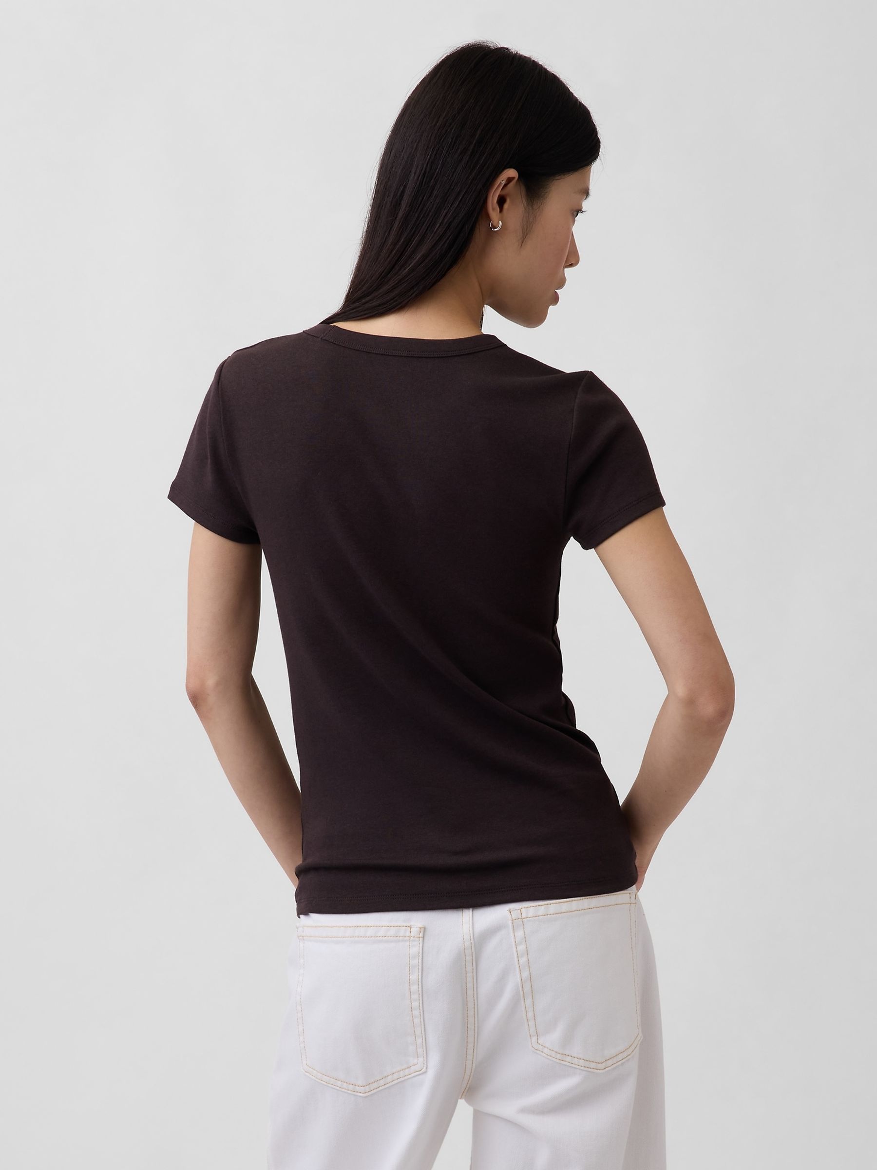 Brown Modern Crew neck T-Shirt - Image 2 of 3