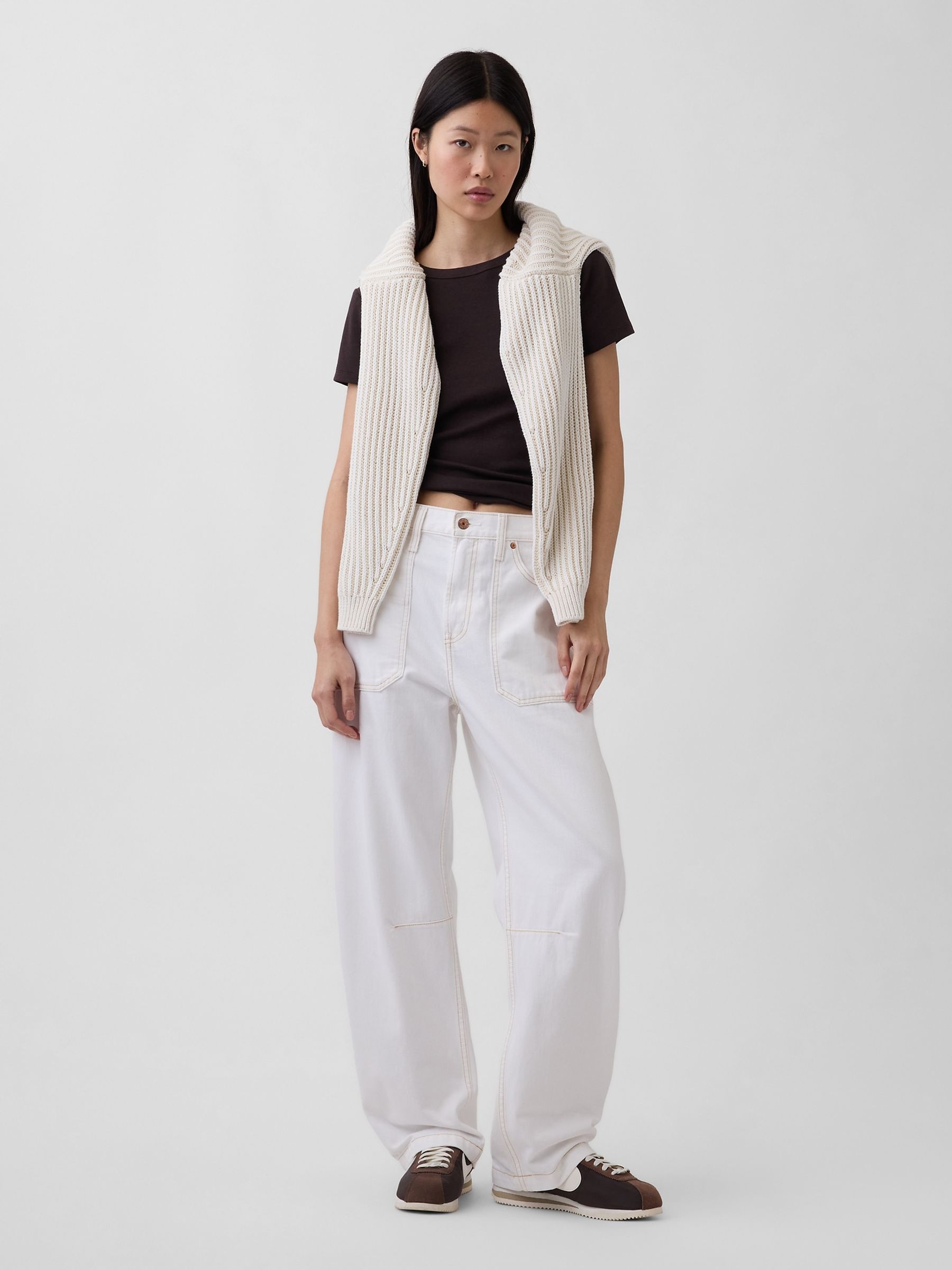 Brown Modern Crew neck T-Shirt - Image 3 of 3