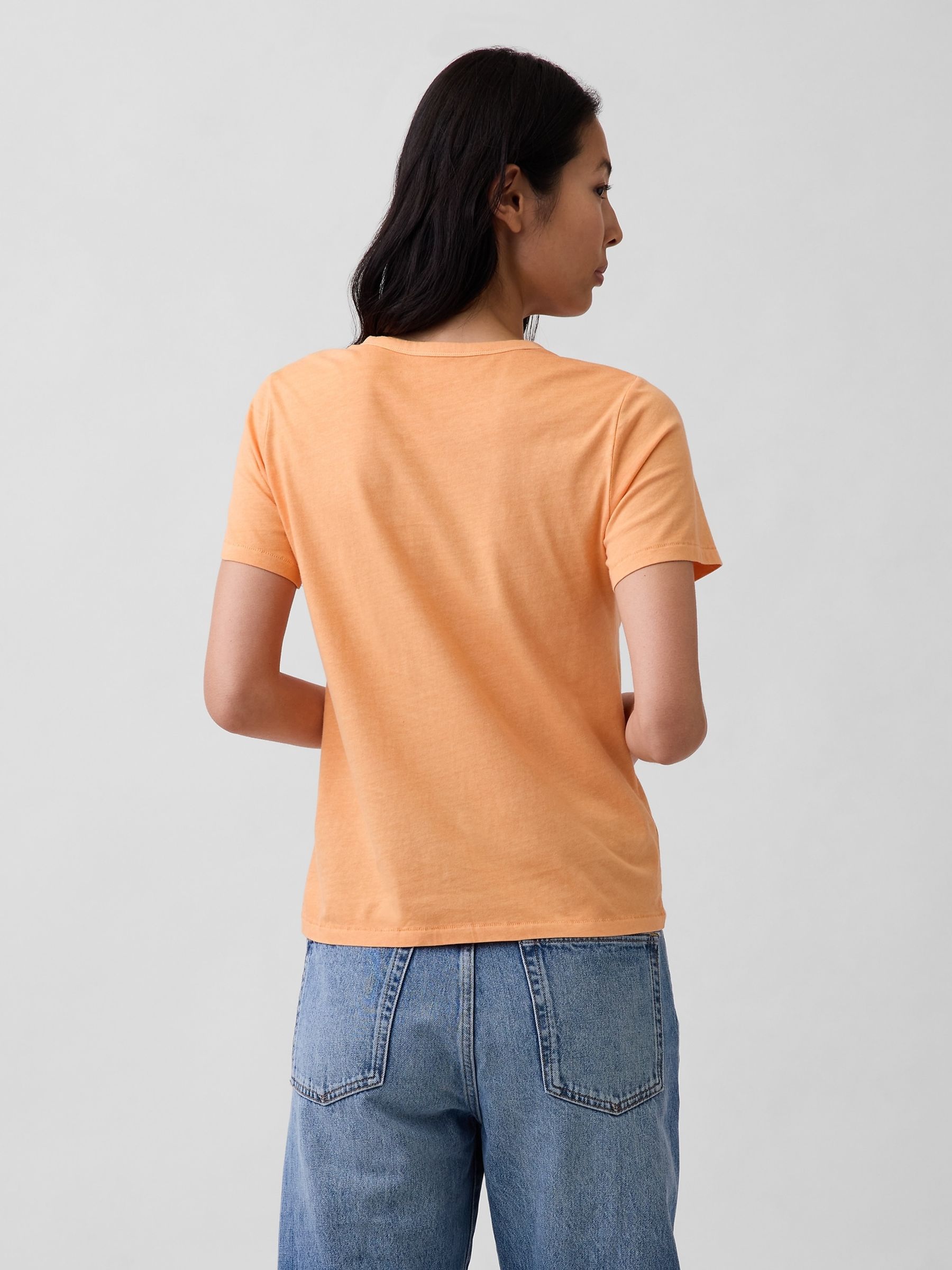 Orange Vintage Soft T-Shirt - Image 2 of 4 Orange Vintage Soft T-Shirt - Image 2 of 4