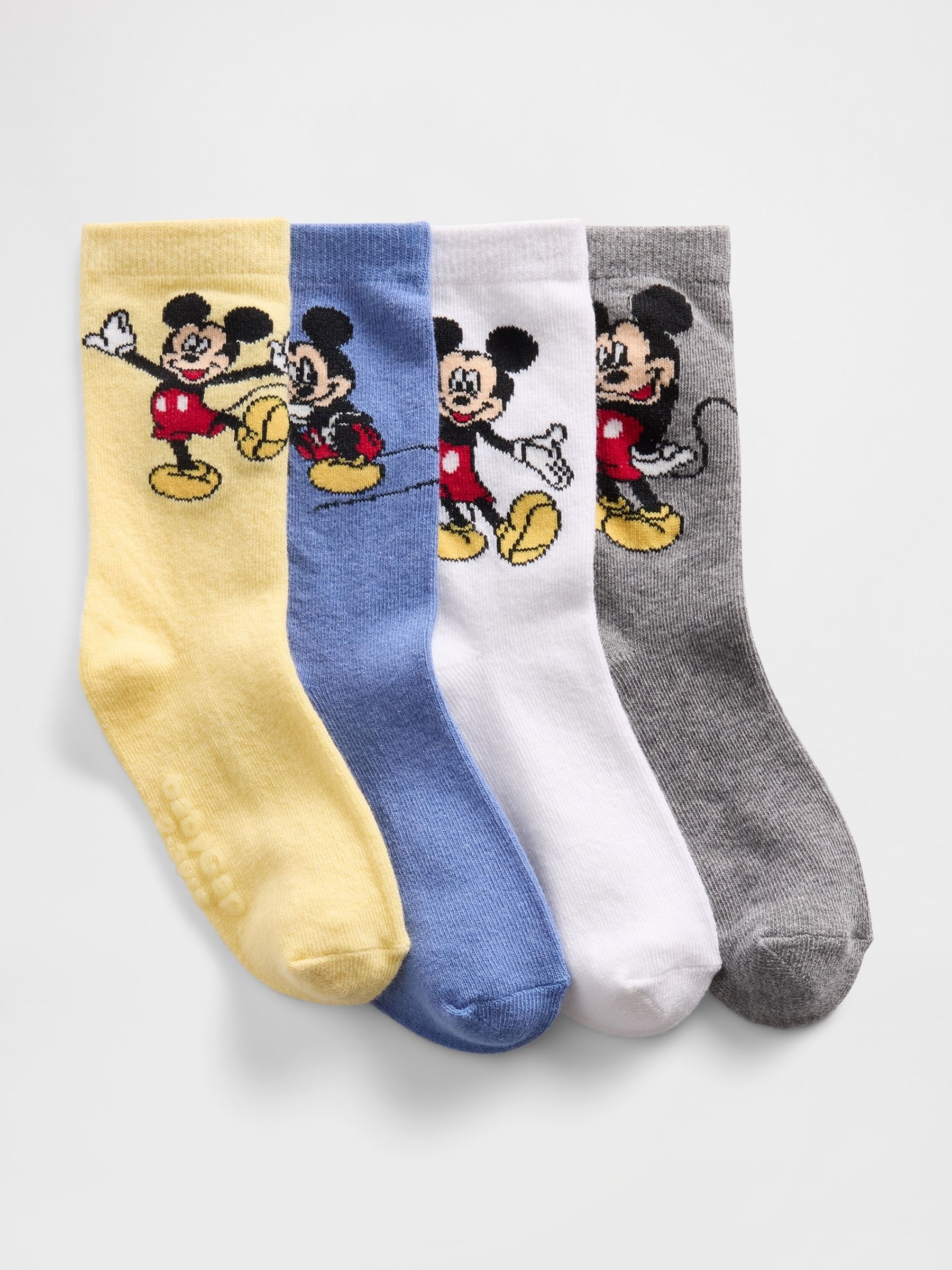 Multi Disney Mickey Mouse Crew Socks 4-Pack - Image 1 of 1