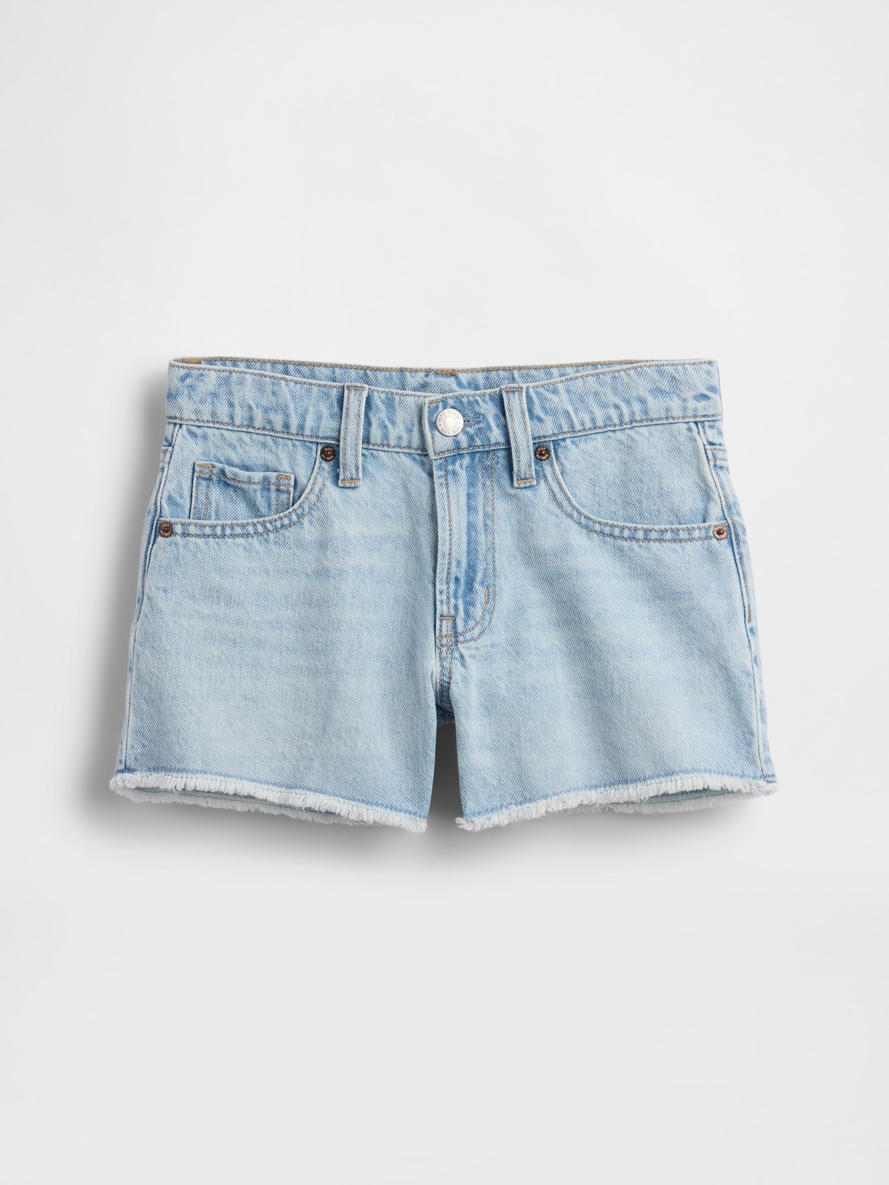 Light Wash Low Rise Stride Denim Shorts - Image 4 of 5