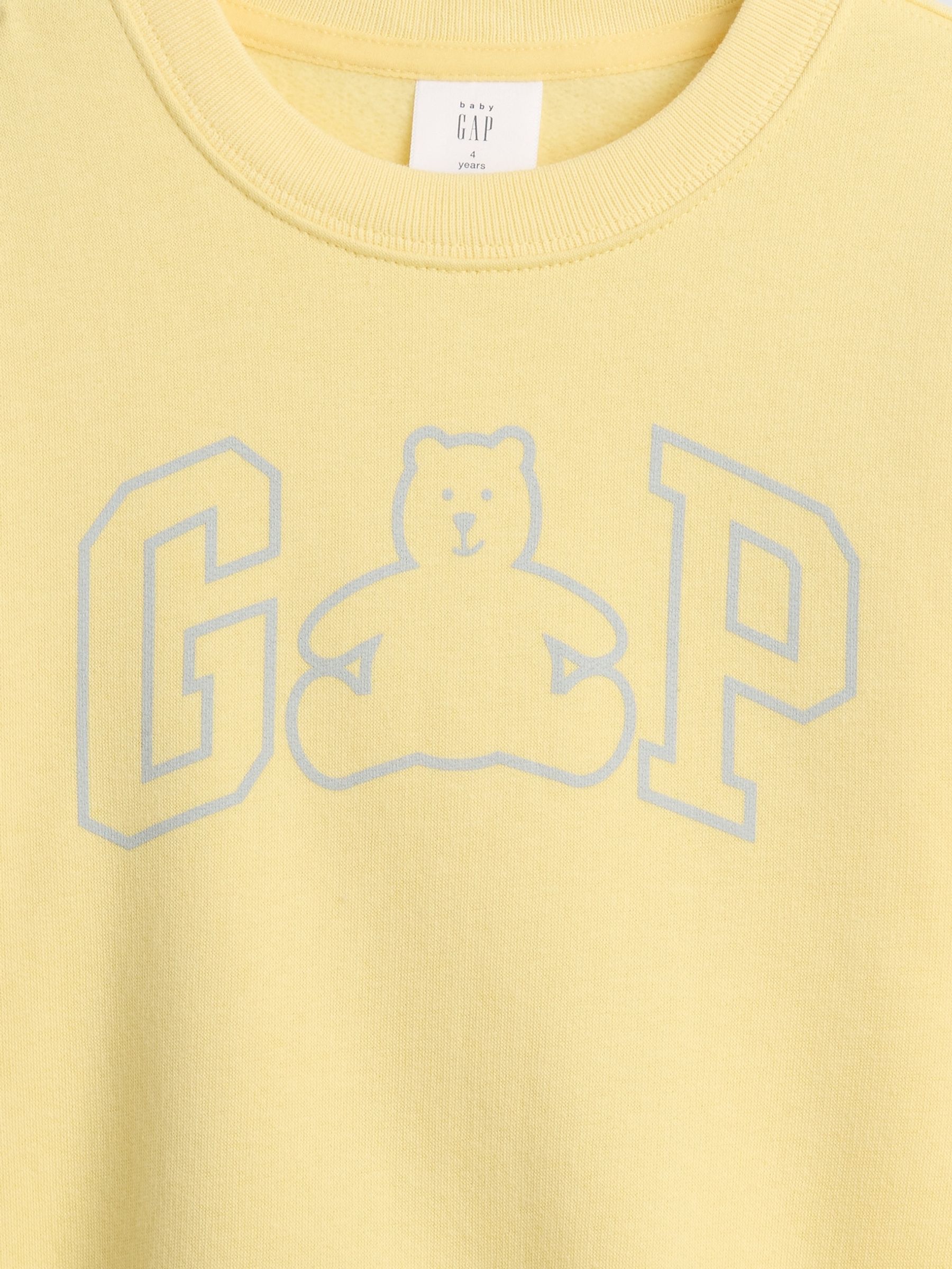 Yellow Logo Relaxed Crew neck Sweatshirt - Image 3 of 3