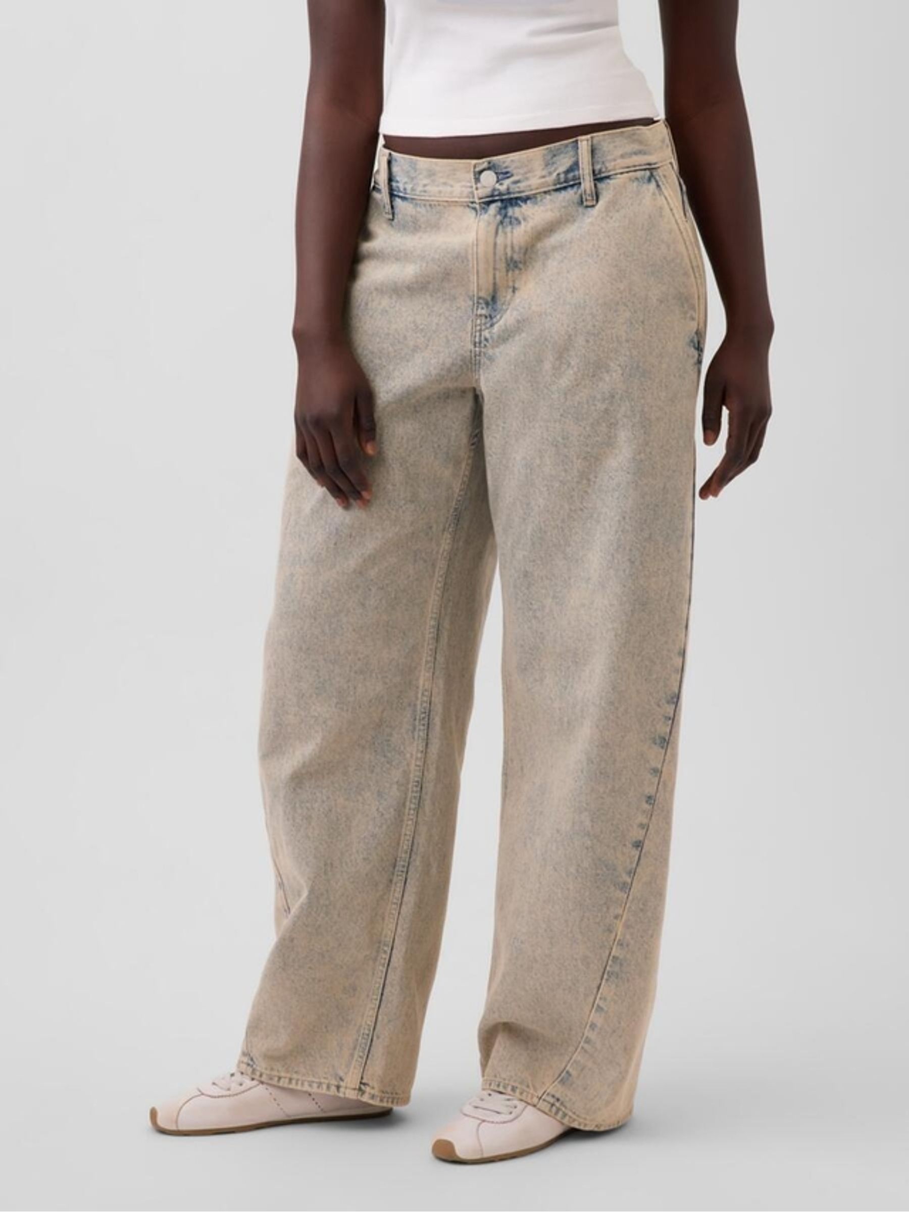 Gap x Harlem's Fashion Row Grey Extra Baggy Barrel Jeans - Image 2 of 8