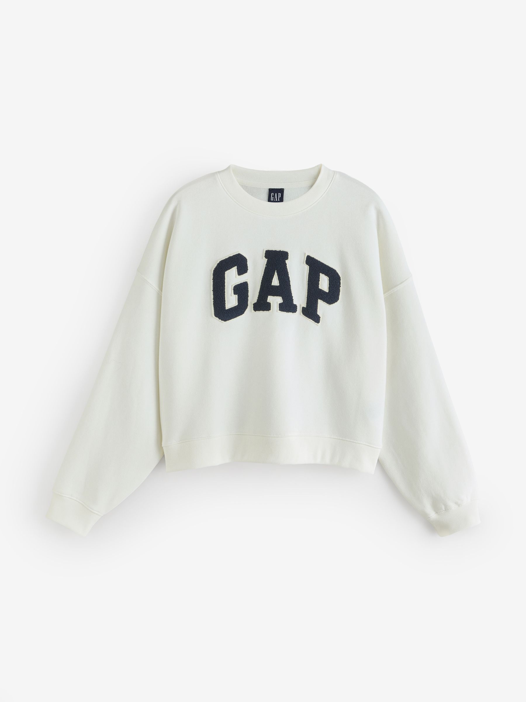 White Relaxed Logo Sweatshirt - Image 1 of 4
