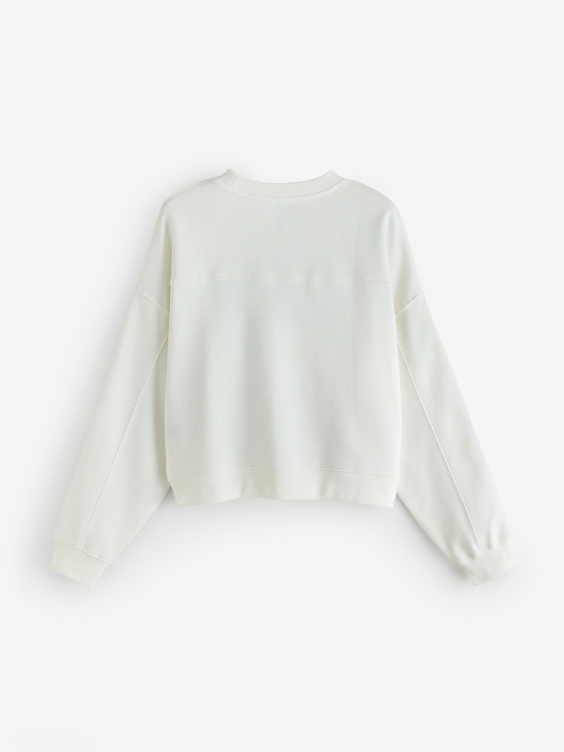 White Relaxed Logo Sweatshirt - Image 2 of 4