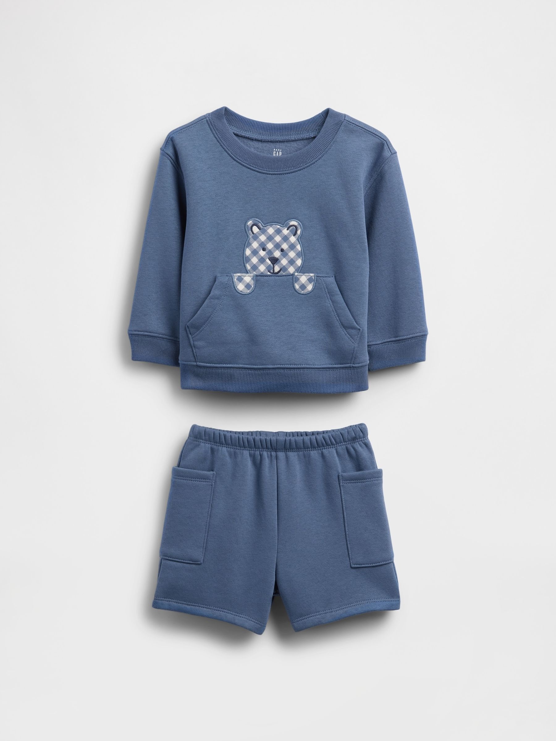 Blue Vintage Soft Pocket Outfit Set - Image 1 of 2