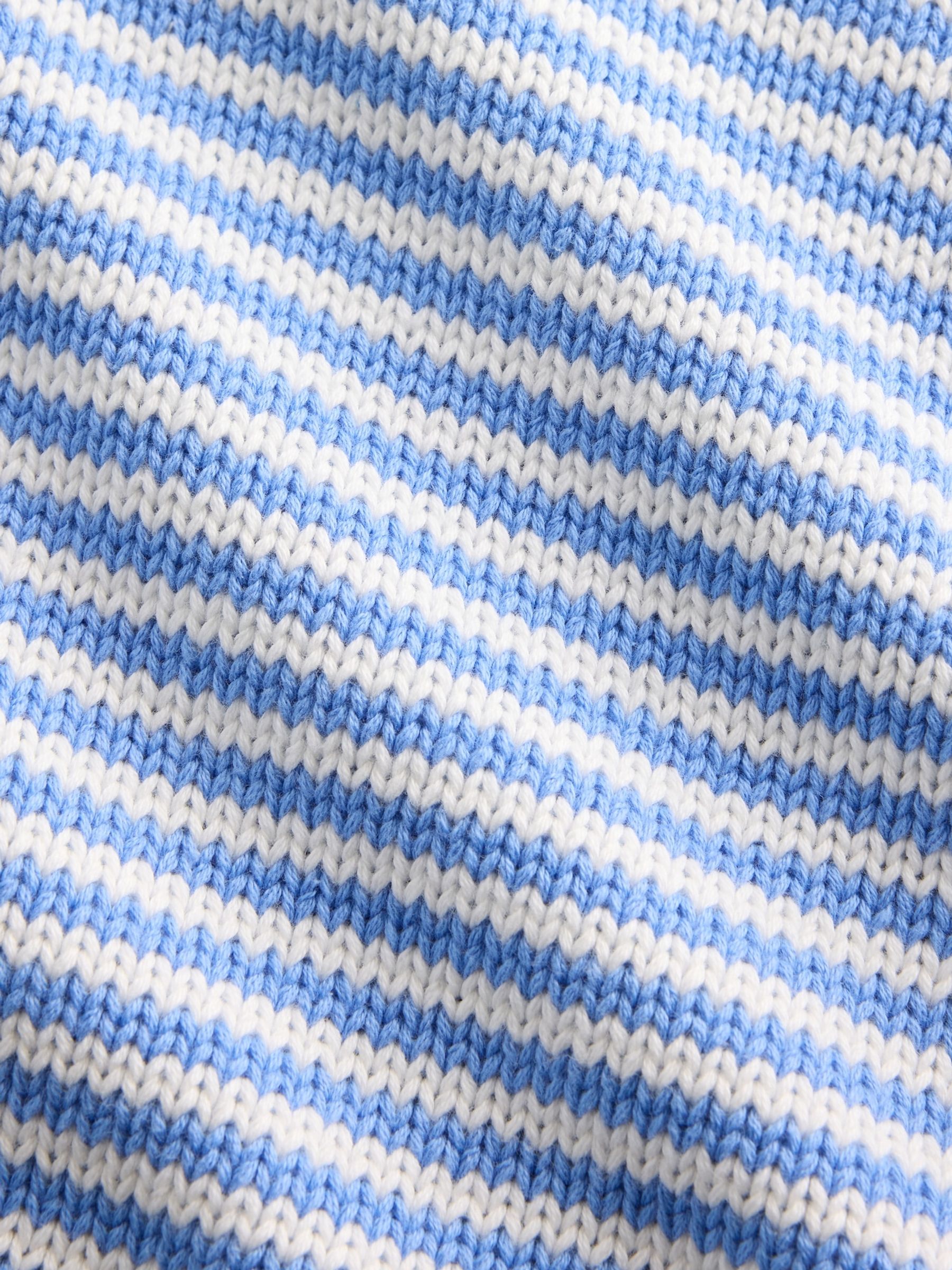 Blue stripe Rolled Neck Jumper - Image 4 of 4